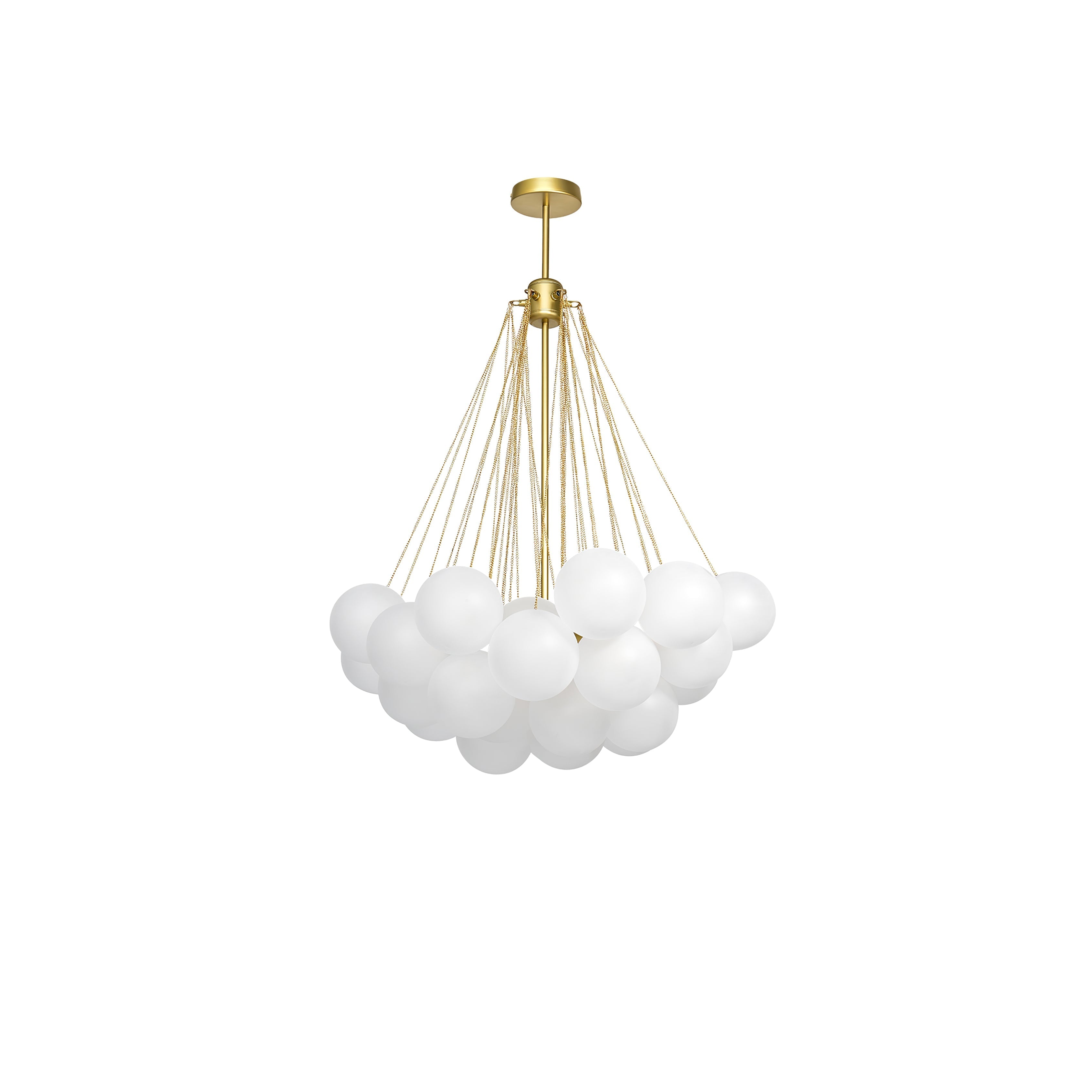 Lustra Chandelier Bulles en Verre Satiné - Neutralighting