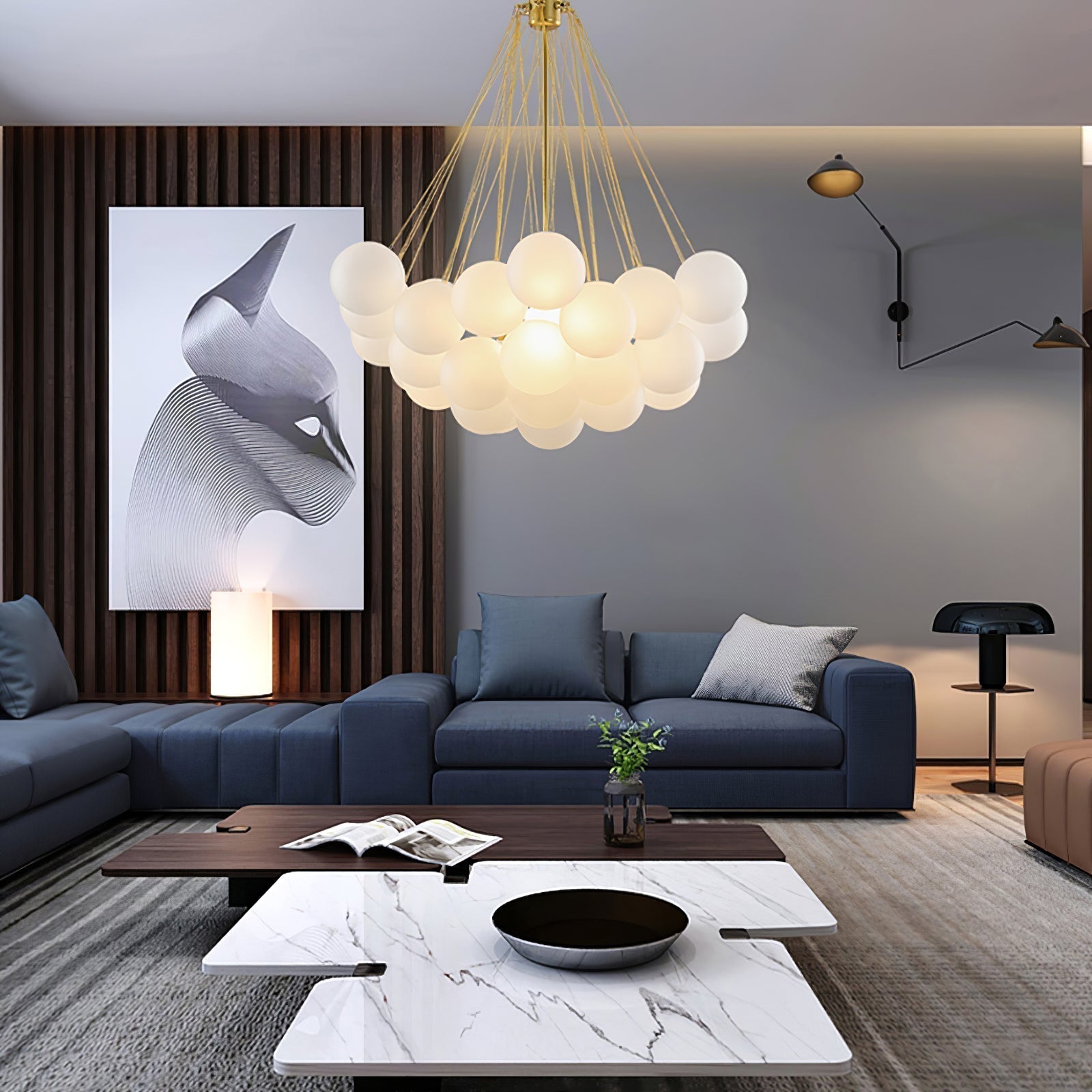 Fayne Suspension Bulle à Globe en Verre - Neutralighting
