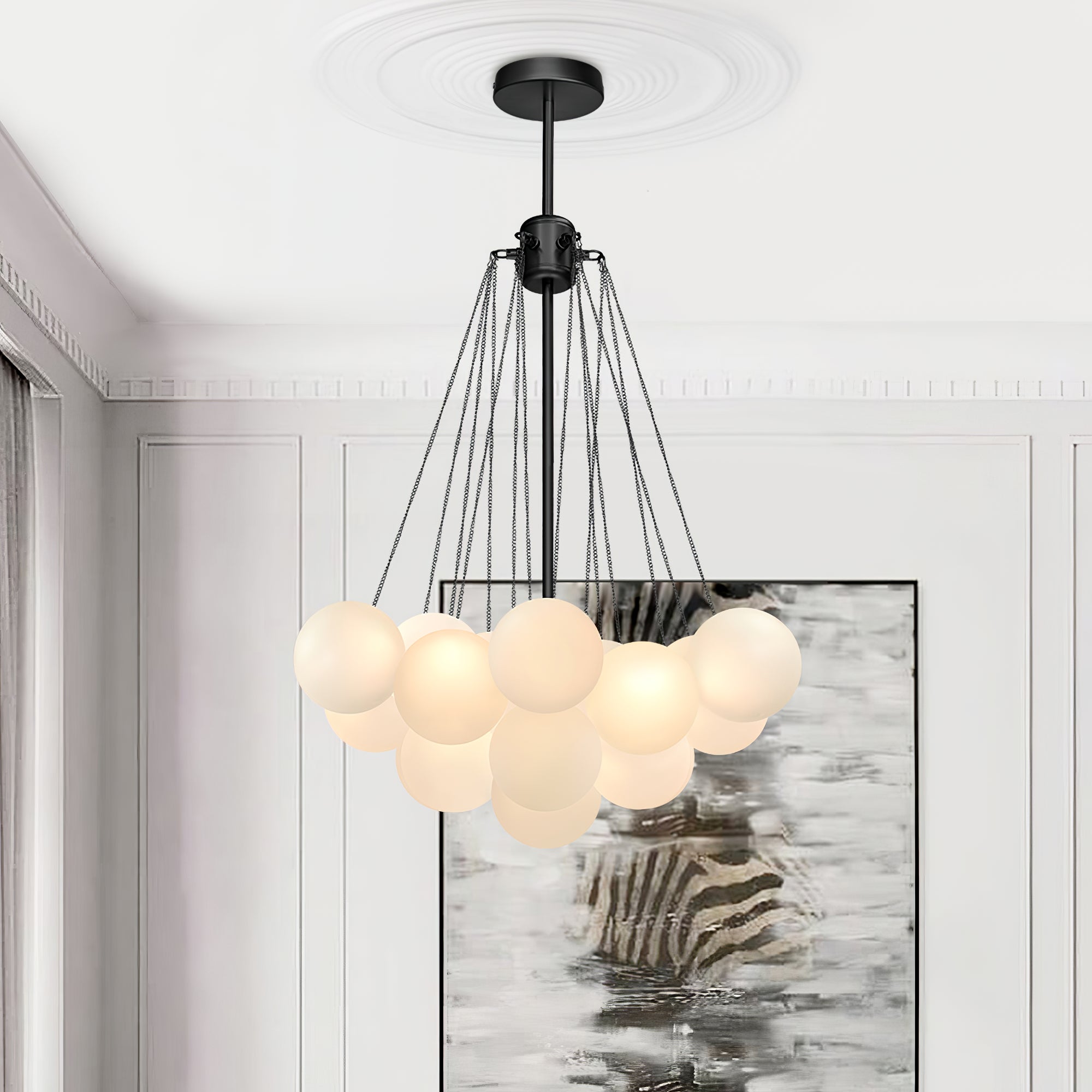 Fayne Suspension Bulle à Globe en Verre - Neutralighting