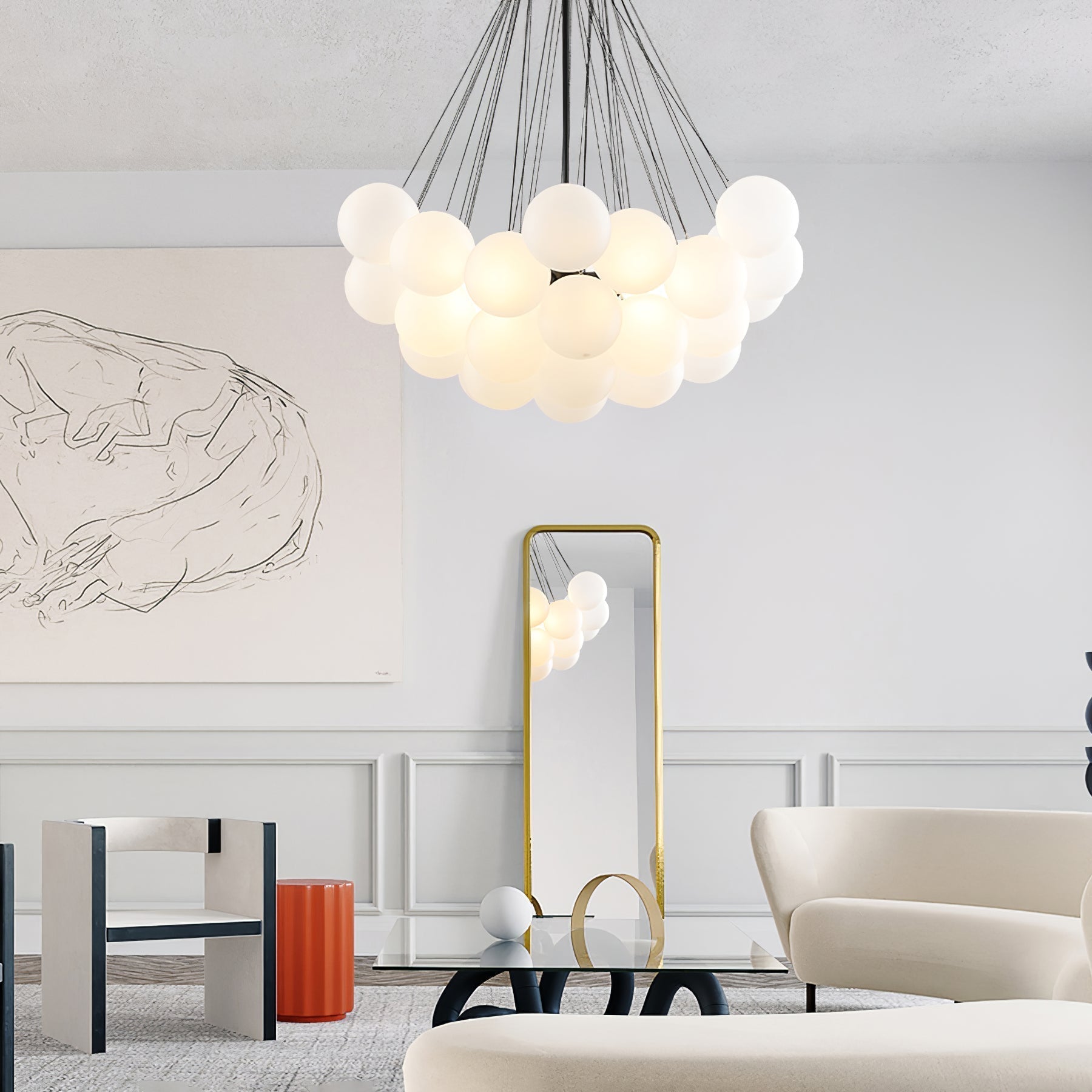 Fayne Suspension Bulle à Globe en Verre - Neutralighting