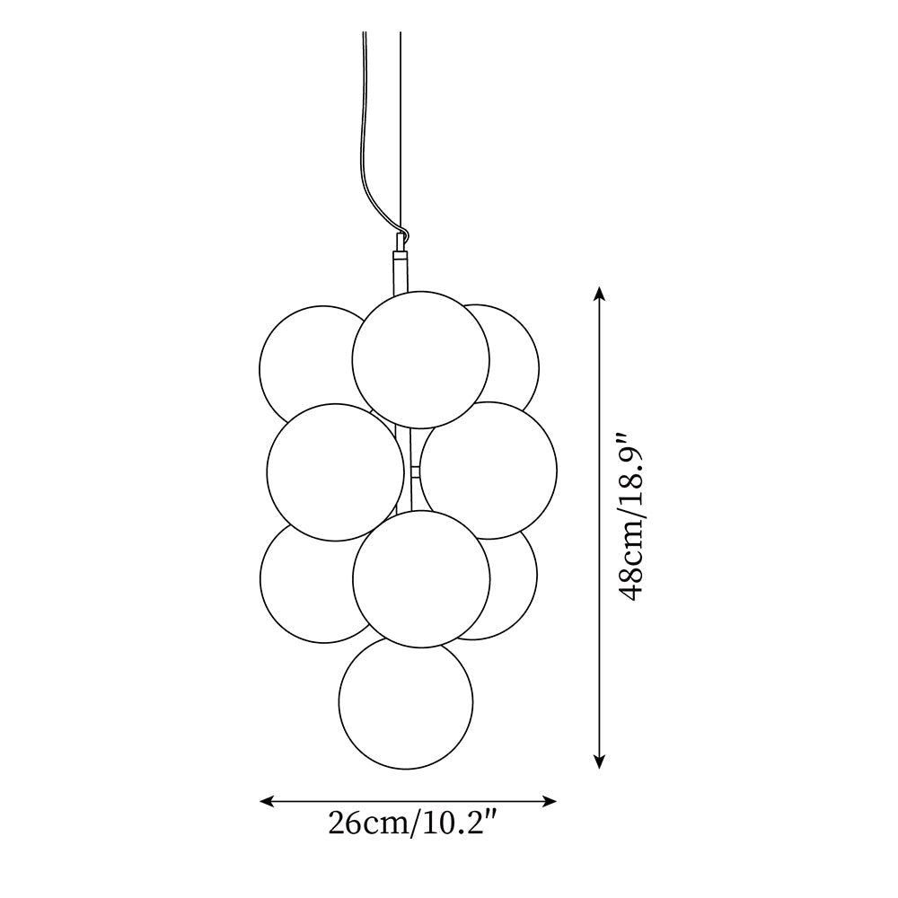 Lucy Suspension Floaton Bubbles - Neutralighting