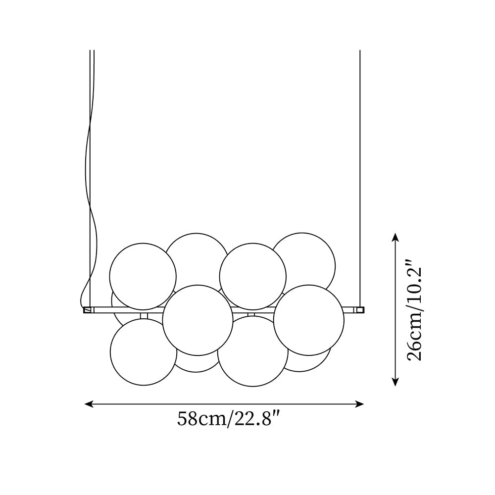 Lucy Suspension Floaton Bubbles - Neutralighting