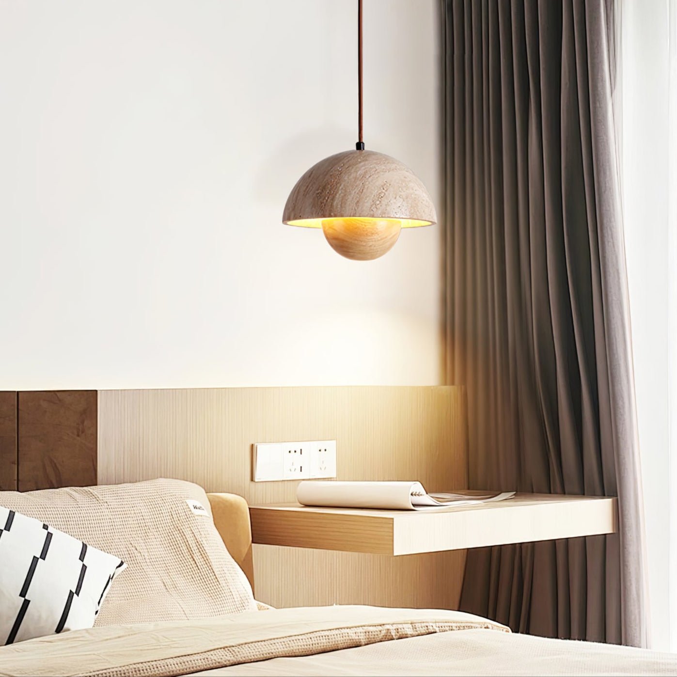 Ersile Travertine Pendant Light - Letslighting