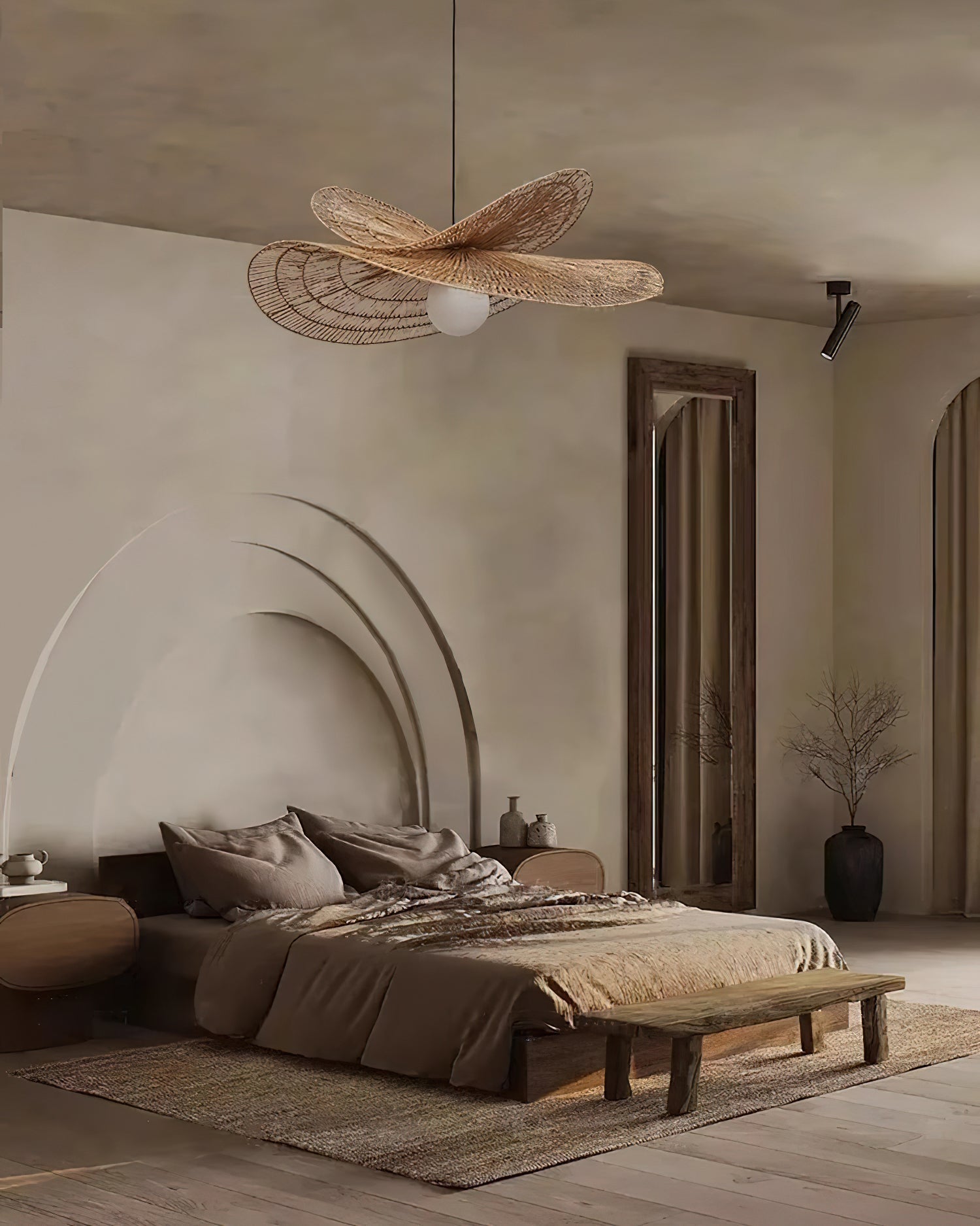 Bukolique Suspension Rotin Floraison - Neutralighting
