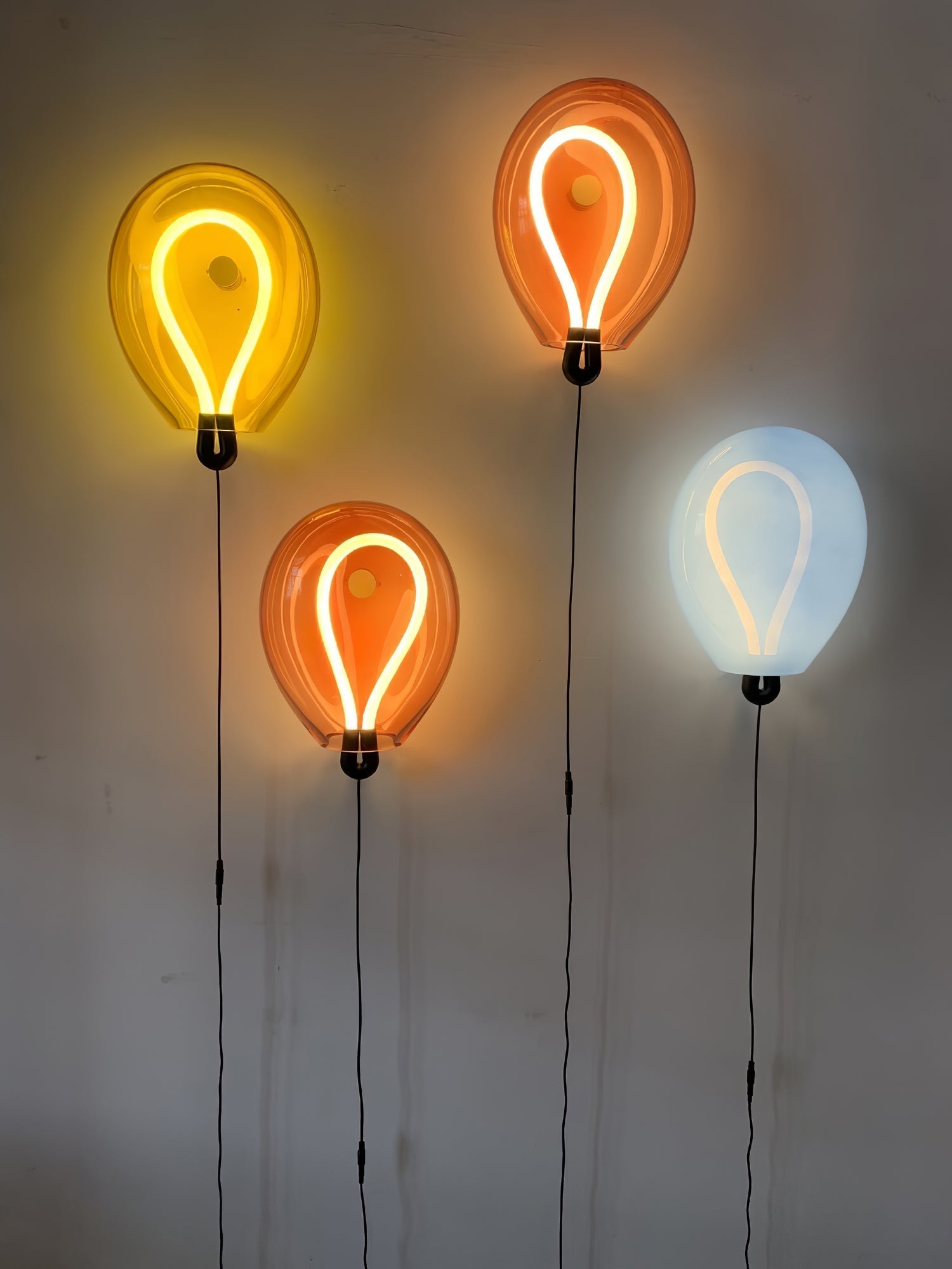 Lysolila Premium Nordic Art Glass Wall Light - Neutralighting