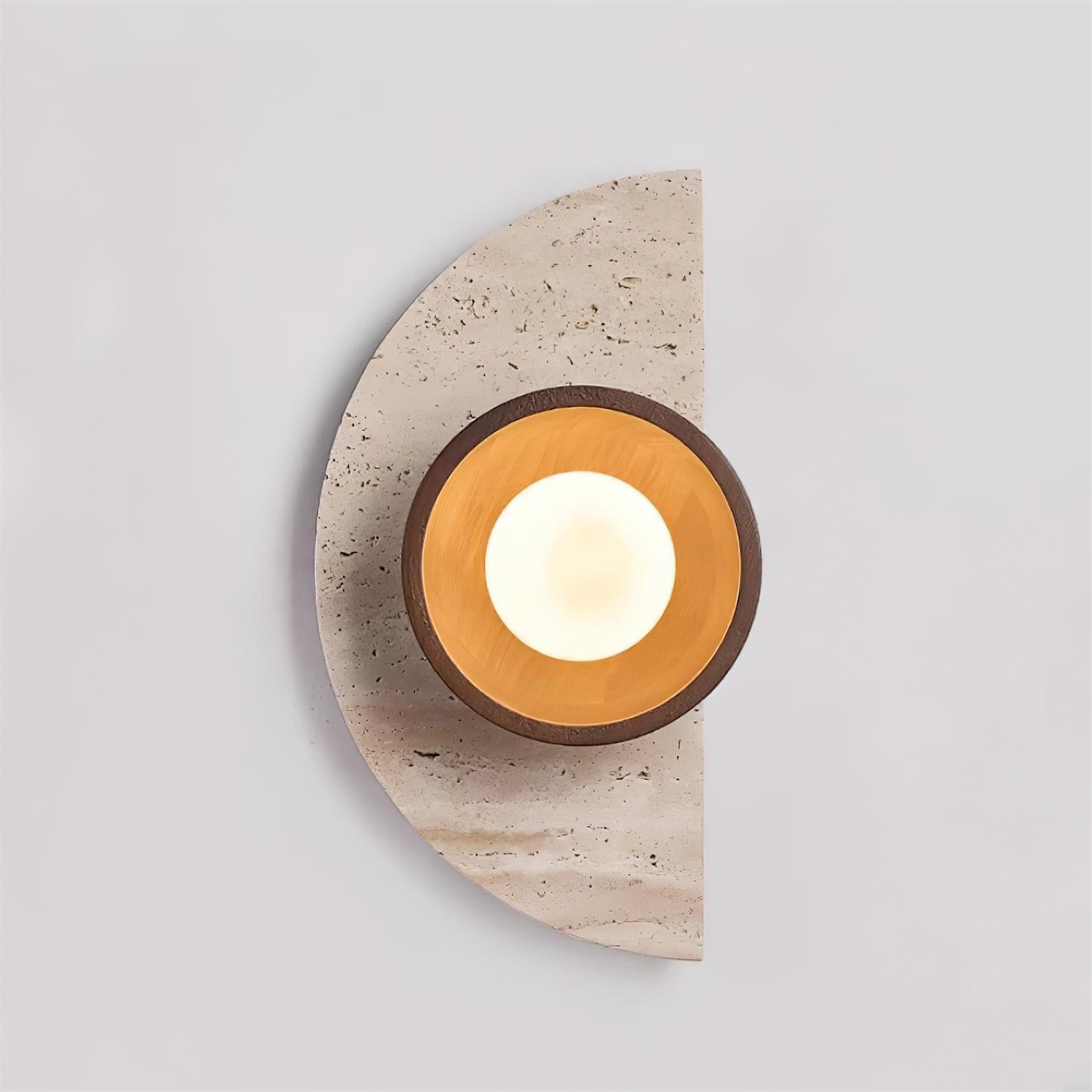 Solaro Applique Murale Moderne En Travertin - Neutralighting