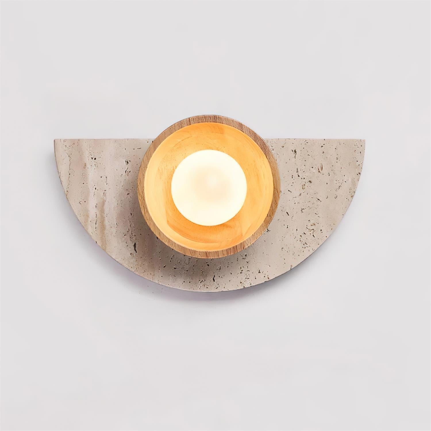 Solaro Applique Murale Moderne En Travertin - Neutralighting