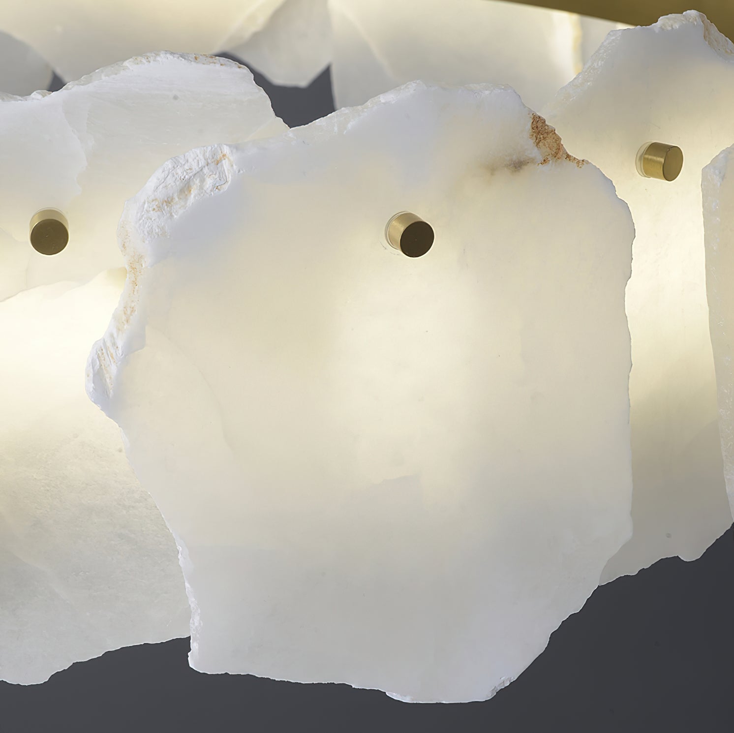 Cryon Lustre en laiton et alabastre Style luxueux postmoderne - Neutralighting