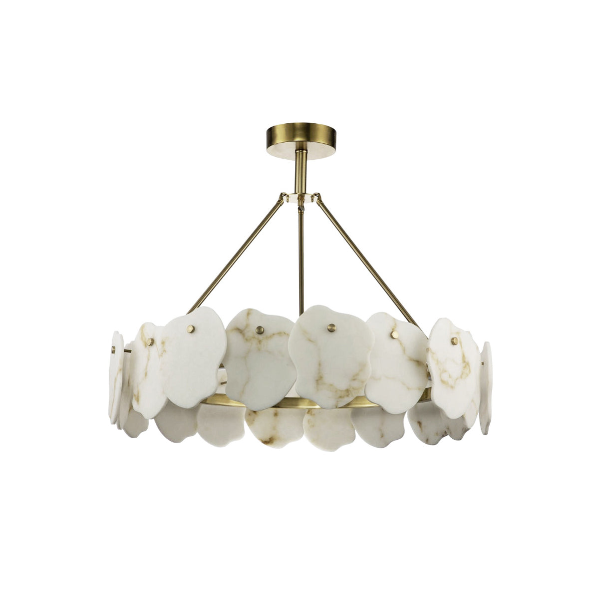 Cryon Lustre en laiton et alabastre Style luxueux postmoderne - Neutralighting