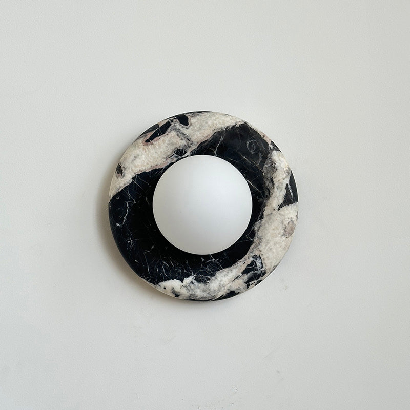 Uvinos Modern Minimalist Black Marble Sconce Wall Lamp - Lamp Copper