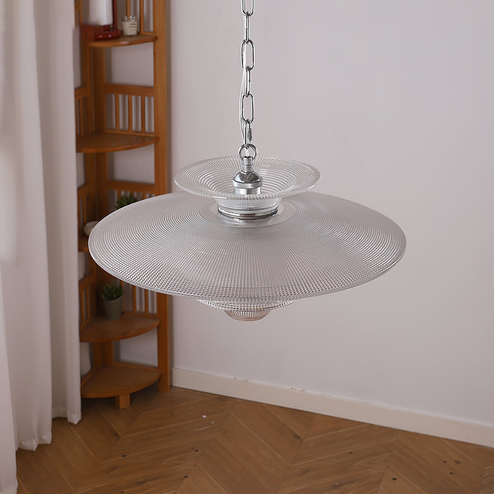 Cadenza Suspension en Verre Chrome Moderne - Neutralighting