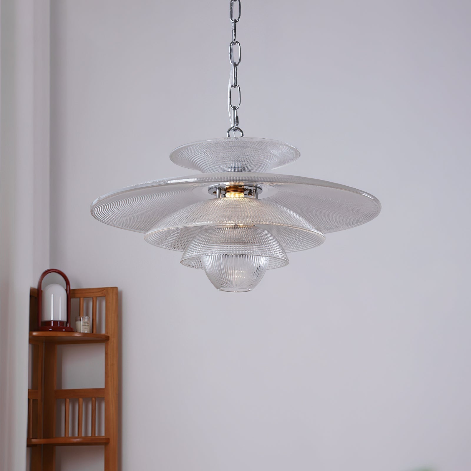 Cadenza Suspension en Verre Chrome Moderne - Neutralighting