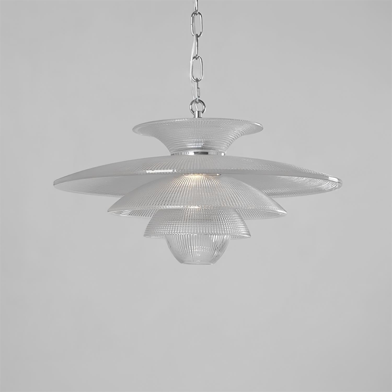 Cadenza Suspension en Verre Chrome Moderne - Neutralighting