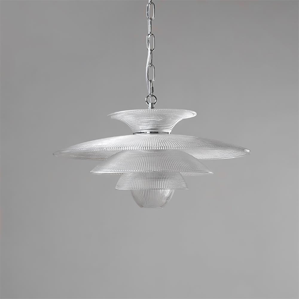 Cadenza Suspension en Verre Chrome Moderne - Neutralighting