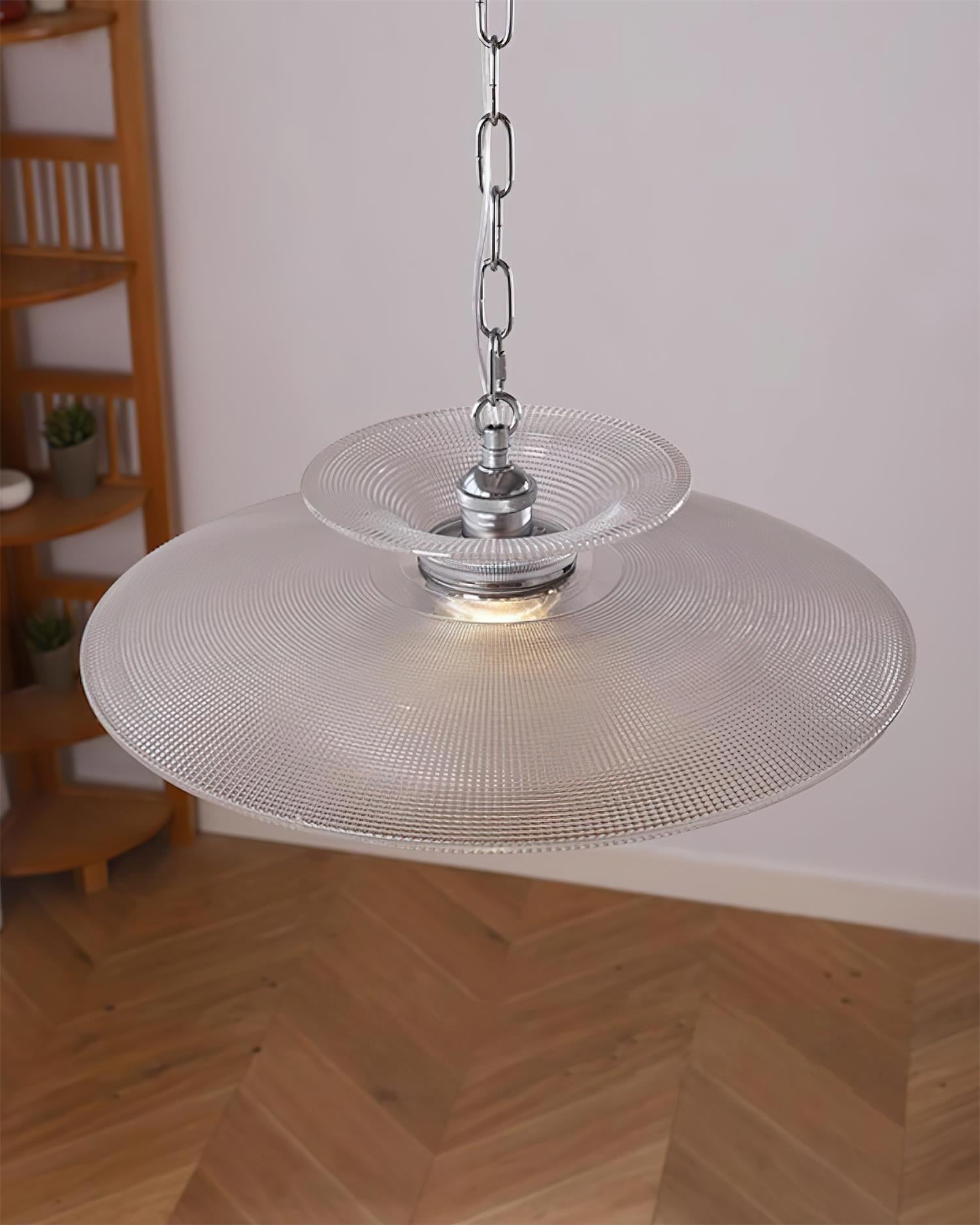 Cadenza Suspension en Verre Chrome Moderne - Neutralighting