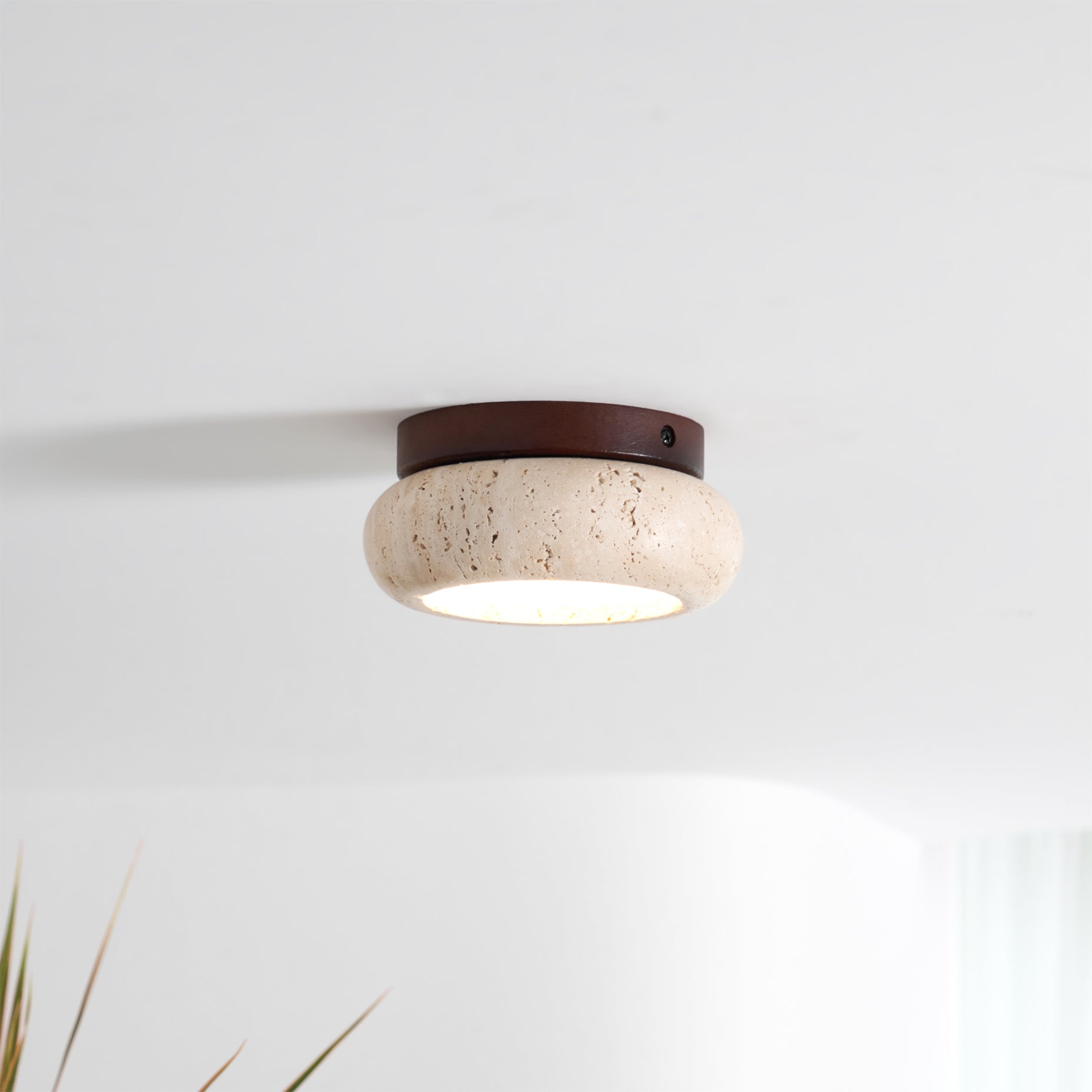 Astra Plafonnier Mini Donut en Travertin