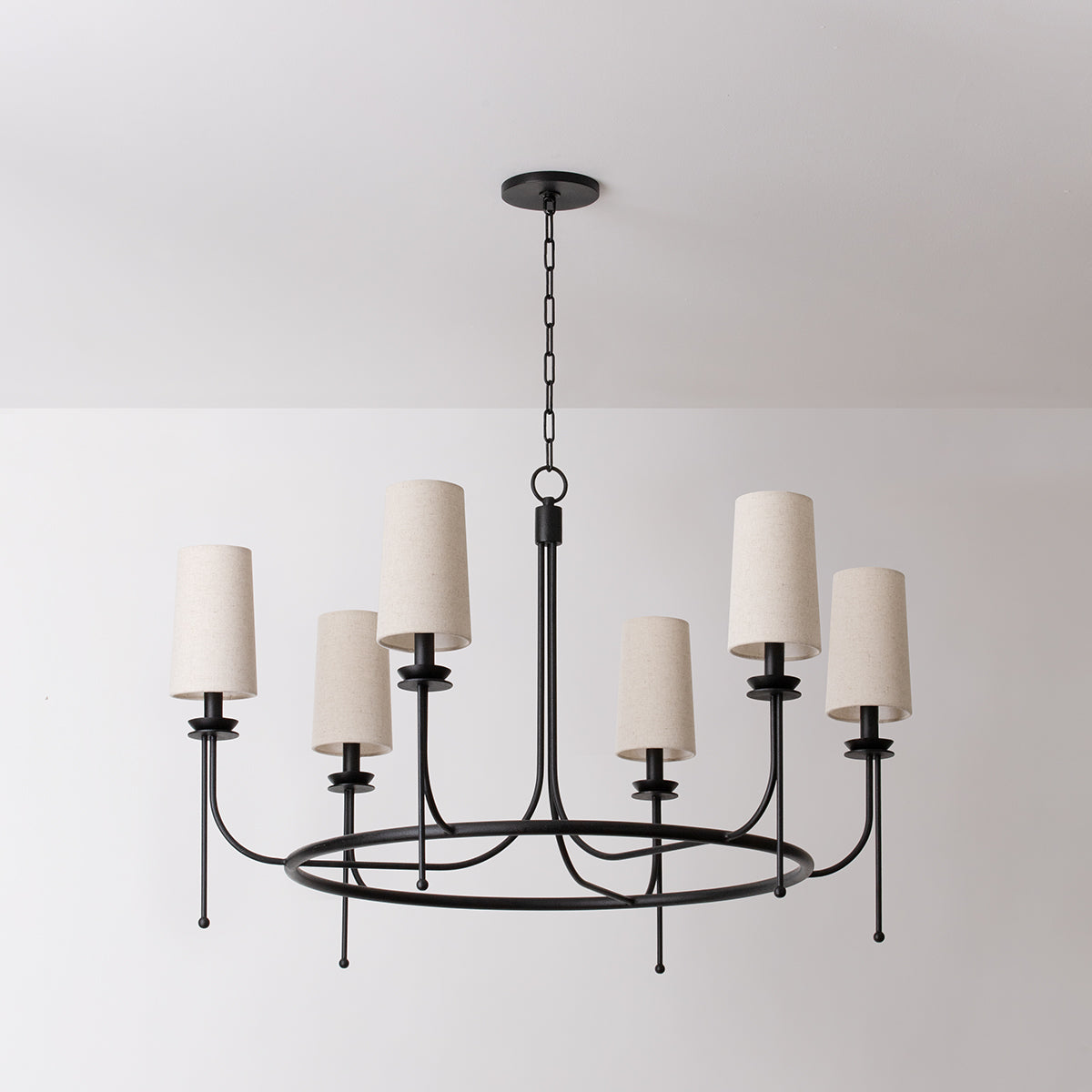 Aurora Lustre en Laiton et Tissu Style Industriel Vintage - Neutralighting
