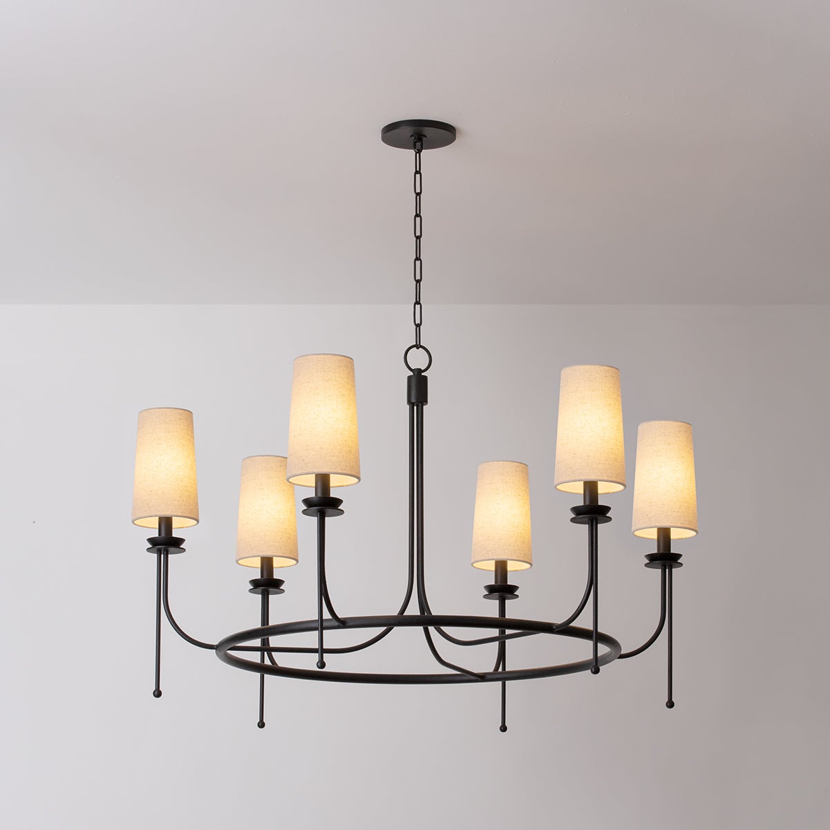Aurora Lustre en Laiton et Tissu Style Industriel Vintage - Neutralighting