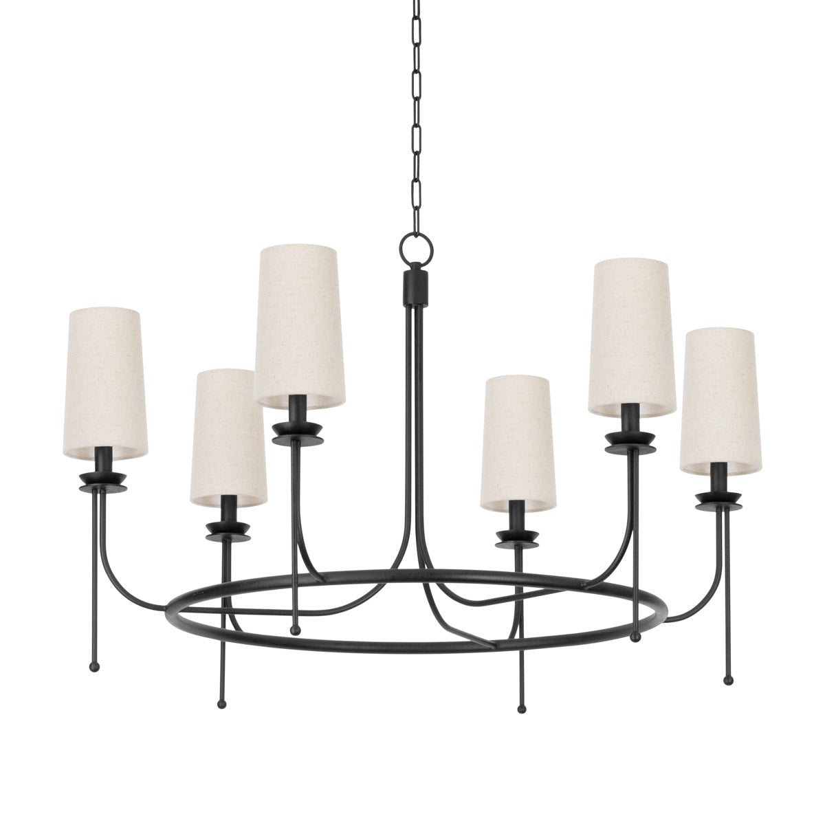 Aurora Lustre en Laiton et Tissu Style Industriel Vintage - Neutralighting