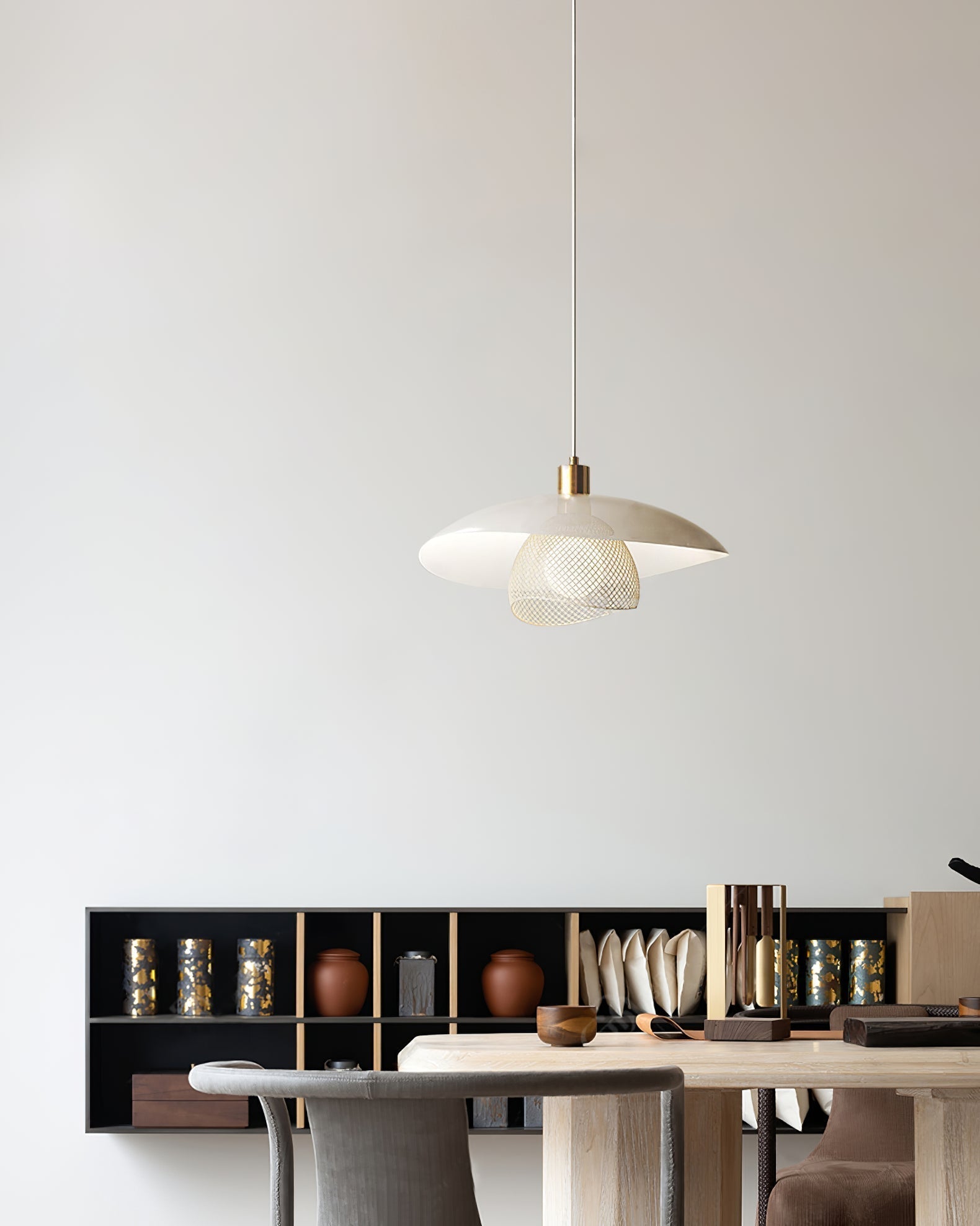Floyd Lampe Suspendue en Métal Blanc Style Minimaliste Moderne Dynam - Neutralighting