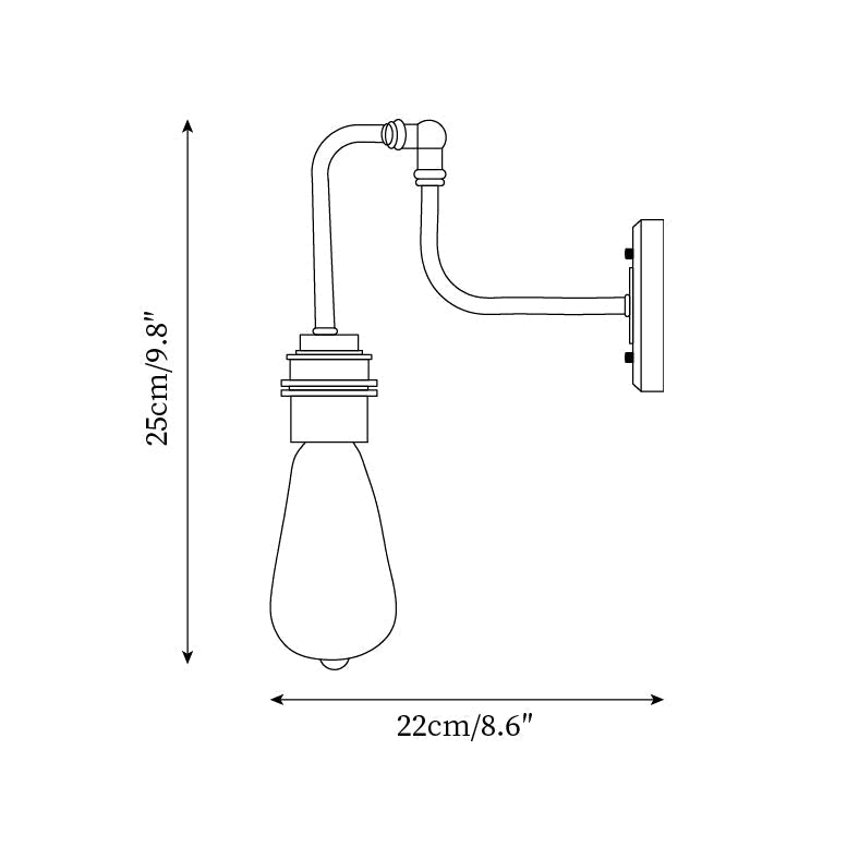 Calin Applique Murale Industrielle Rustique - Neutralighting