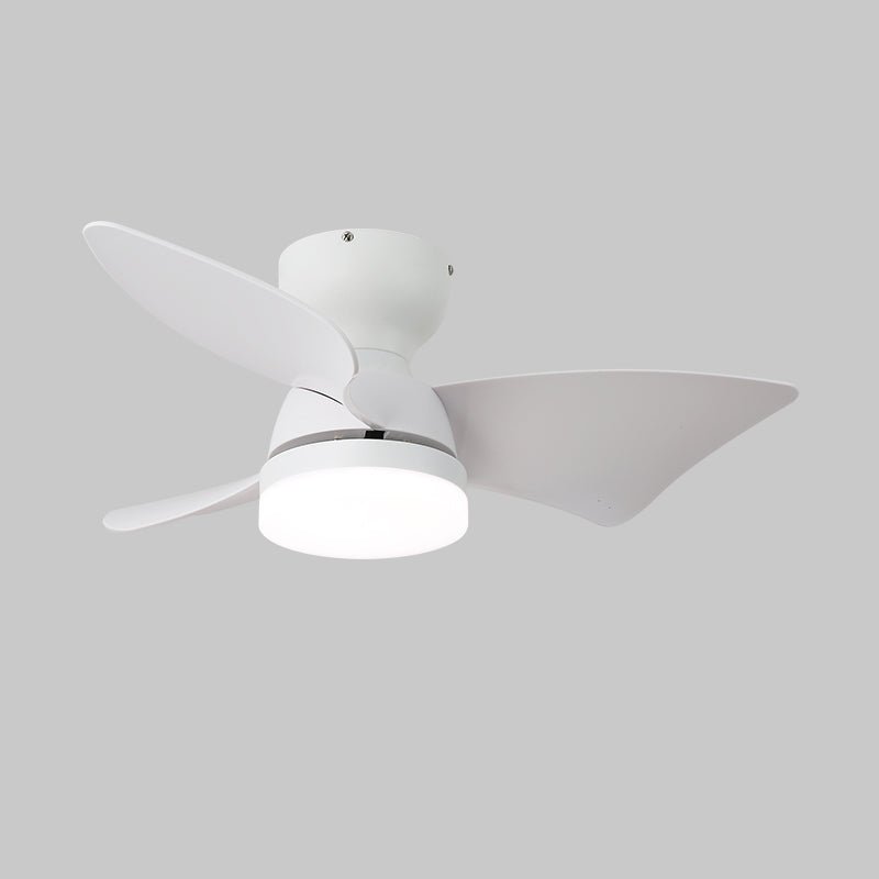 Plafonnier Ventilateur Mirella Argent et Bois, photo d'ambiance