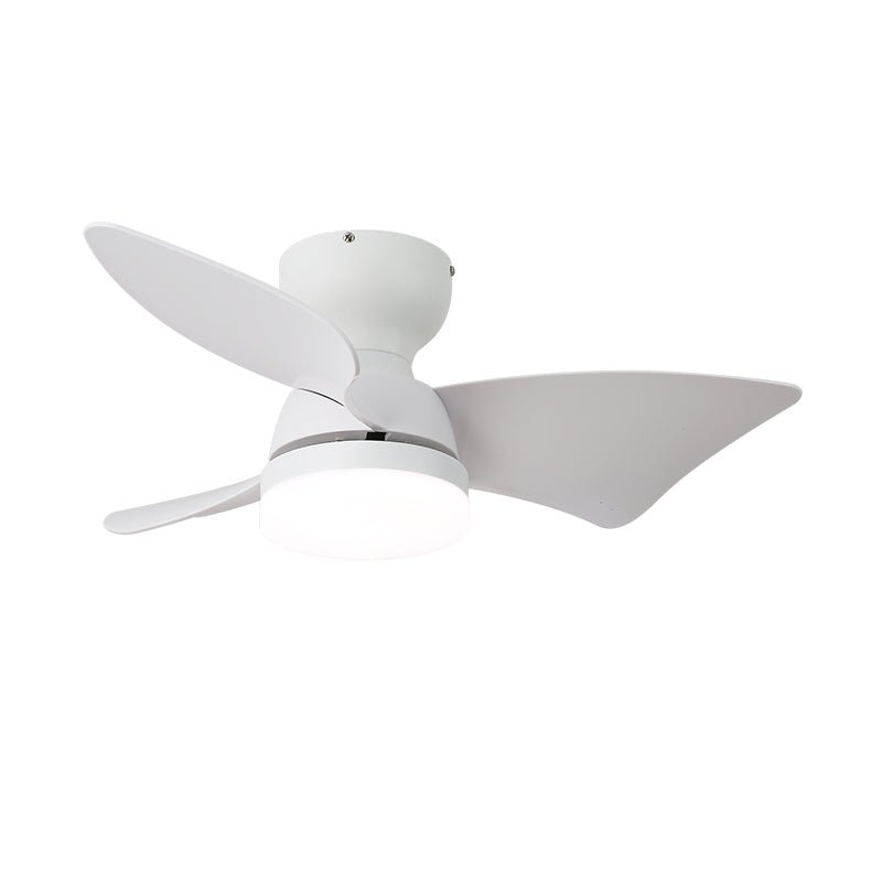 Plafonnier Ventilateur Mirella Argent et Bois, présentant différentes options de finition