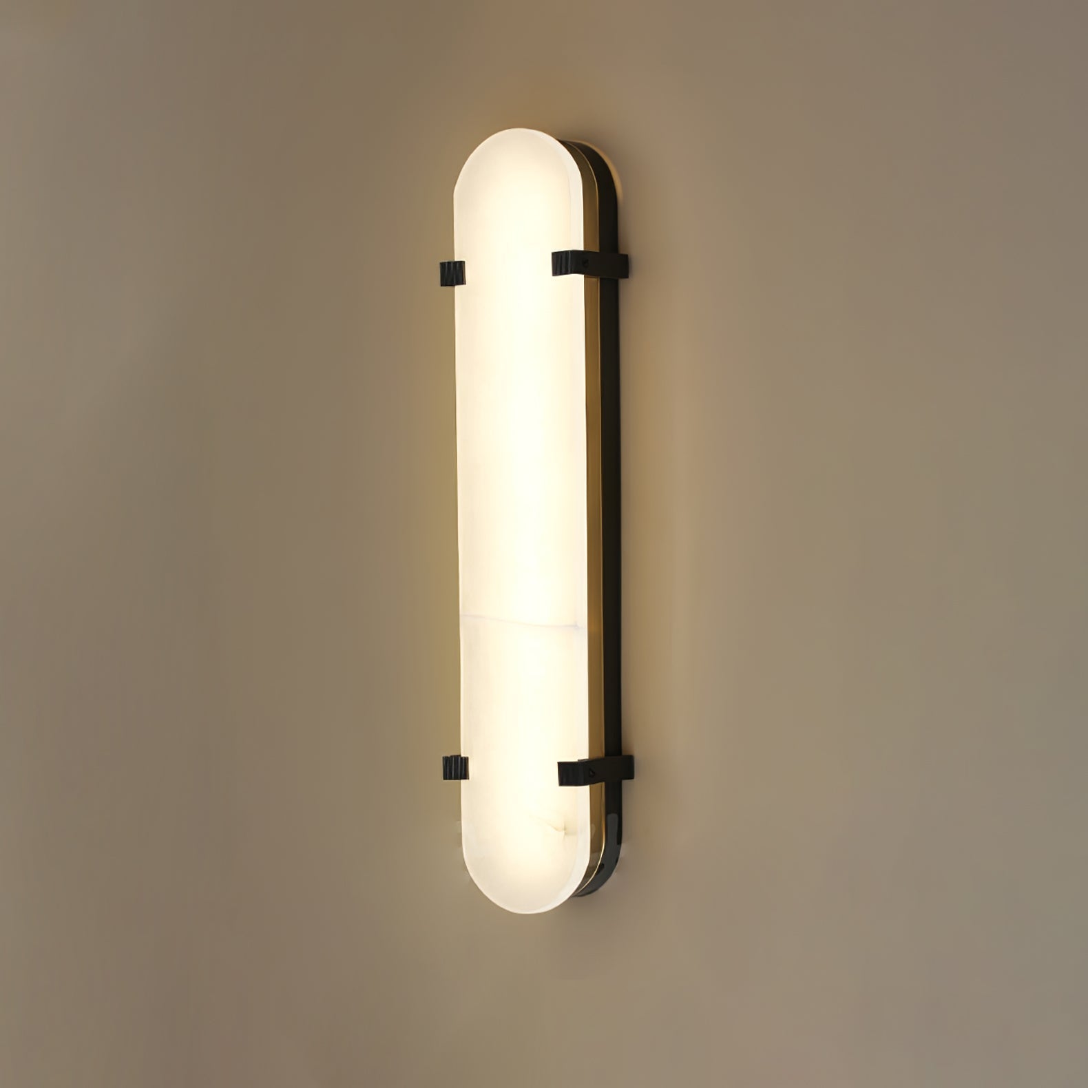 Lunaris Applique Murale Ovale Minimaliste en Albâtre - Neutralighting