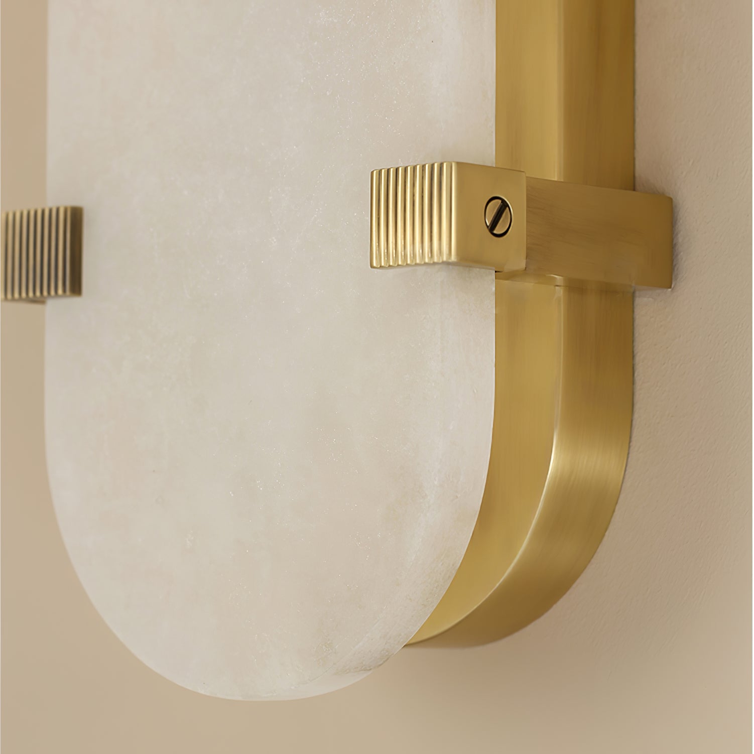 Lunaris Applique Murale Ovale Minimaliste en Albâtre - Neutralighting