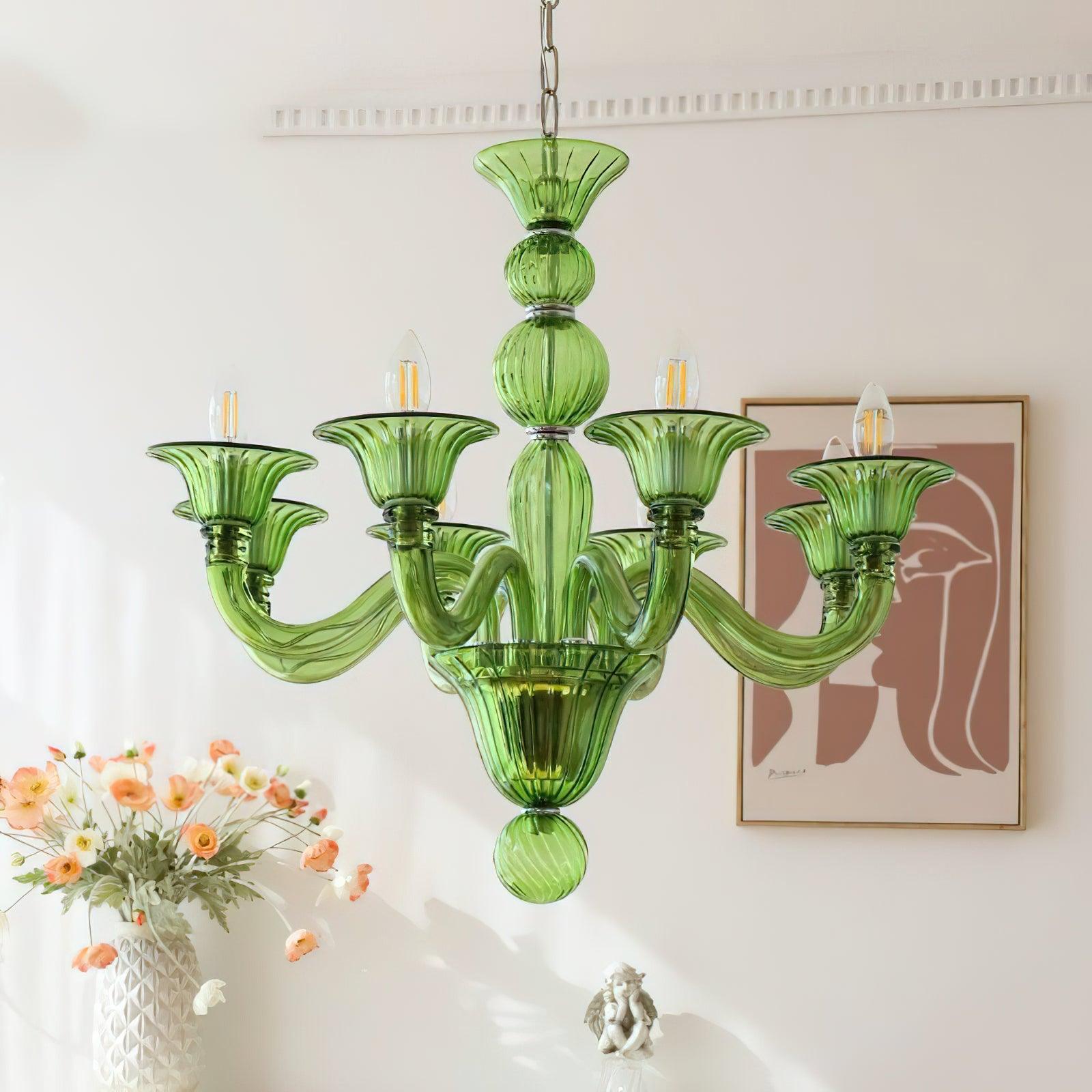 Aurora Chandelier Murano Glass Exotic - Neutralighting