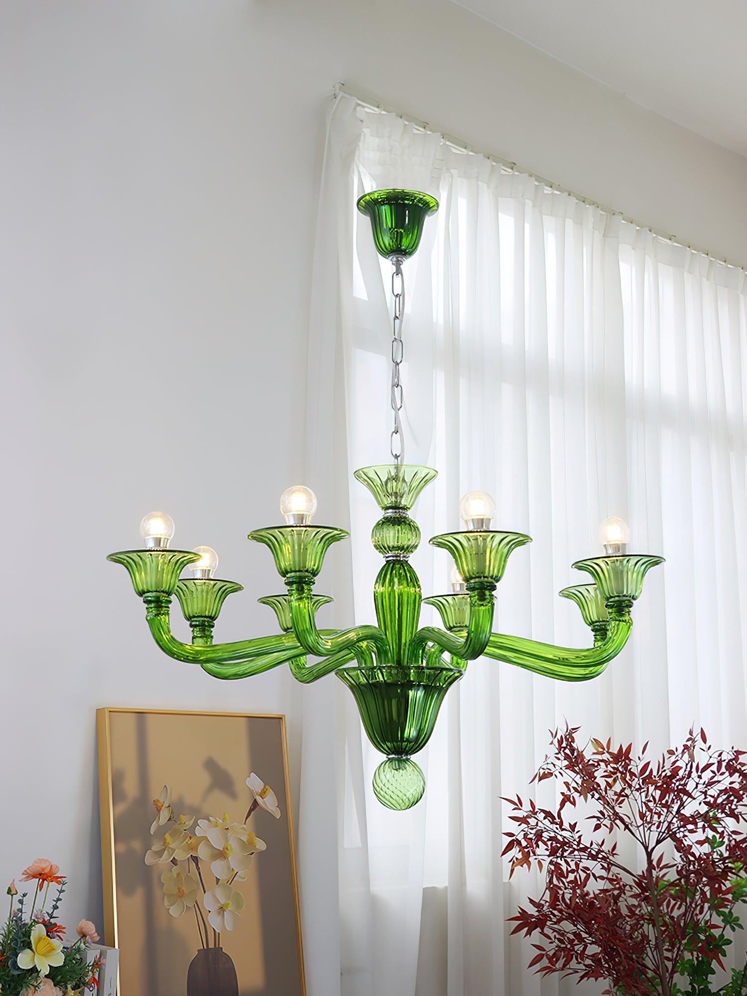 Aurora Chandelier Murano Glass Exotic - Neutralighting