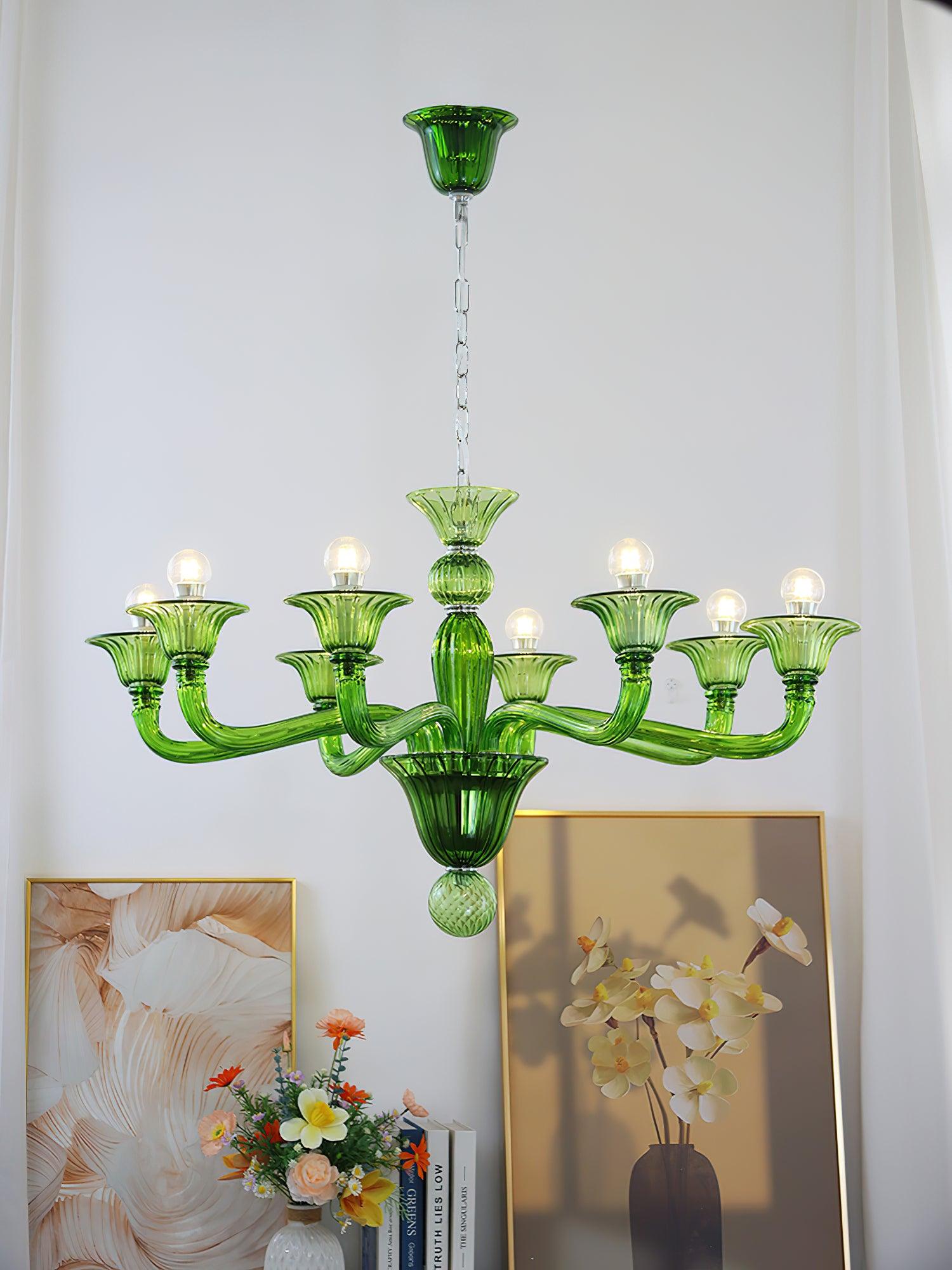 Aurora Chandelier Murano Glass Exotic - Neutralighting