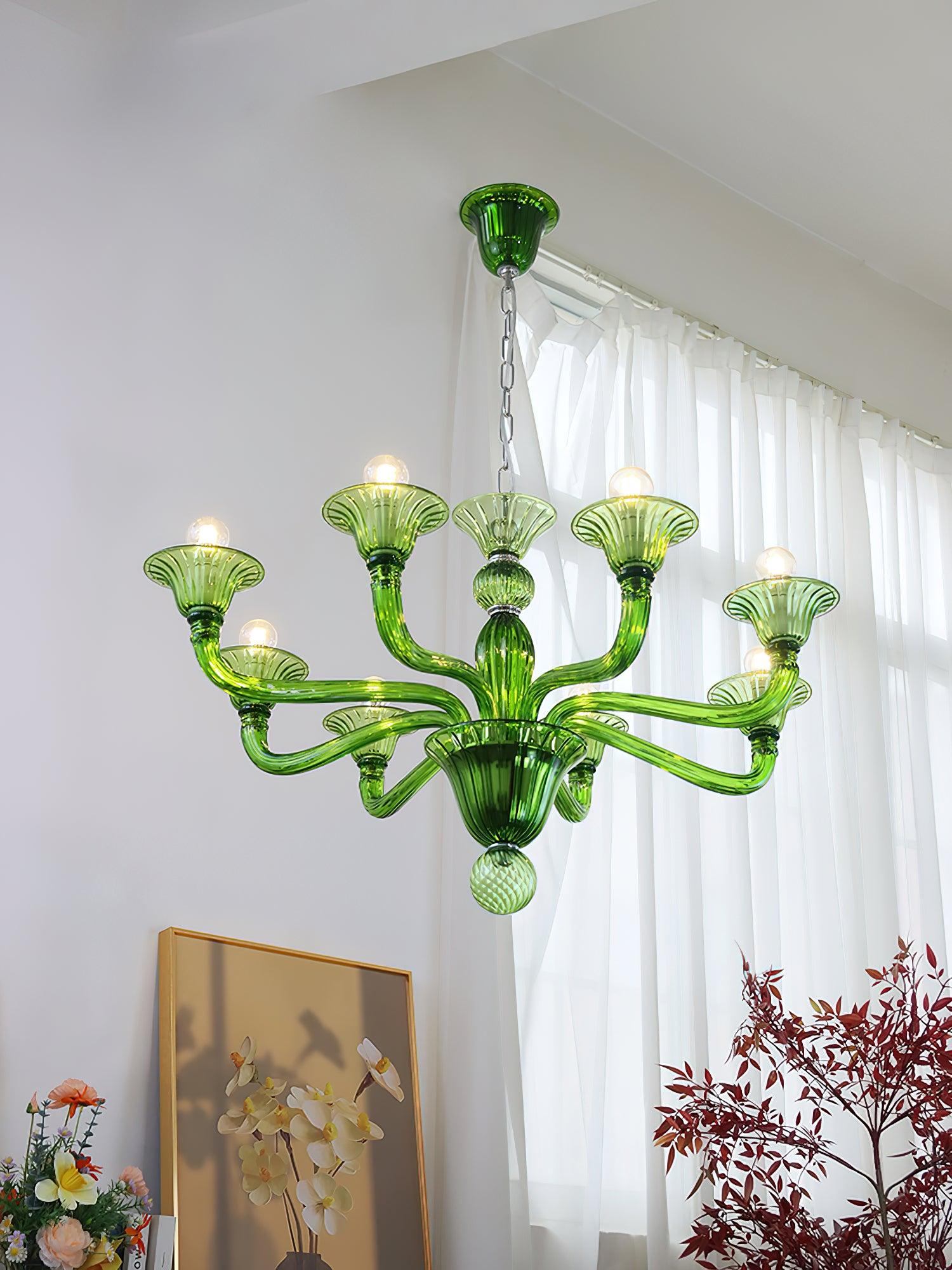 Aurora Chandelier Murano Glass Exotic - Neutralighting
