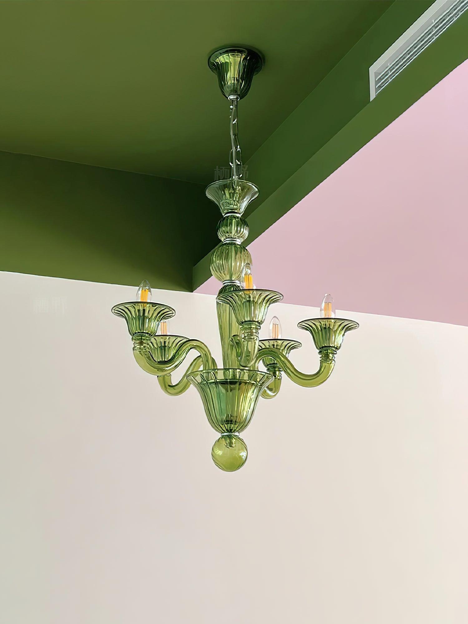 Aurora Chandelier Murano Glass Exotic - Neutralighting