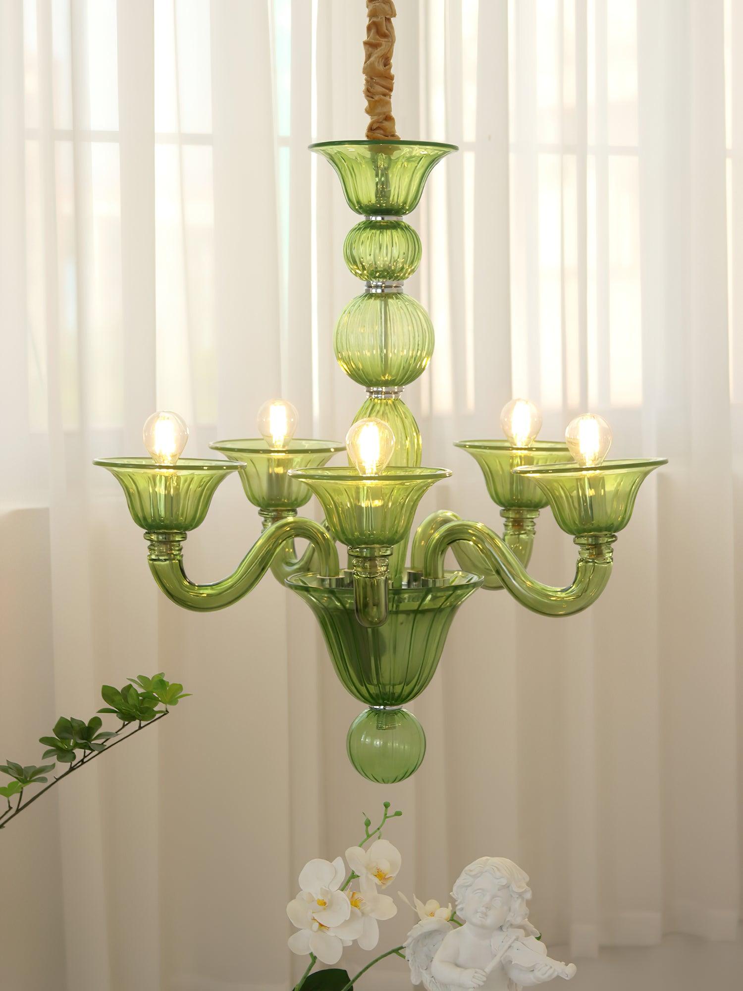 Aurora Chandelier Murano Glass Exotic - Neutralighting