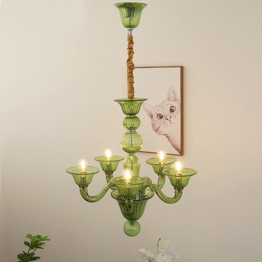Aurora Chandelier Murano Glass Exotic - Neutralighting