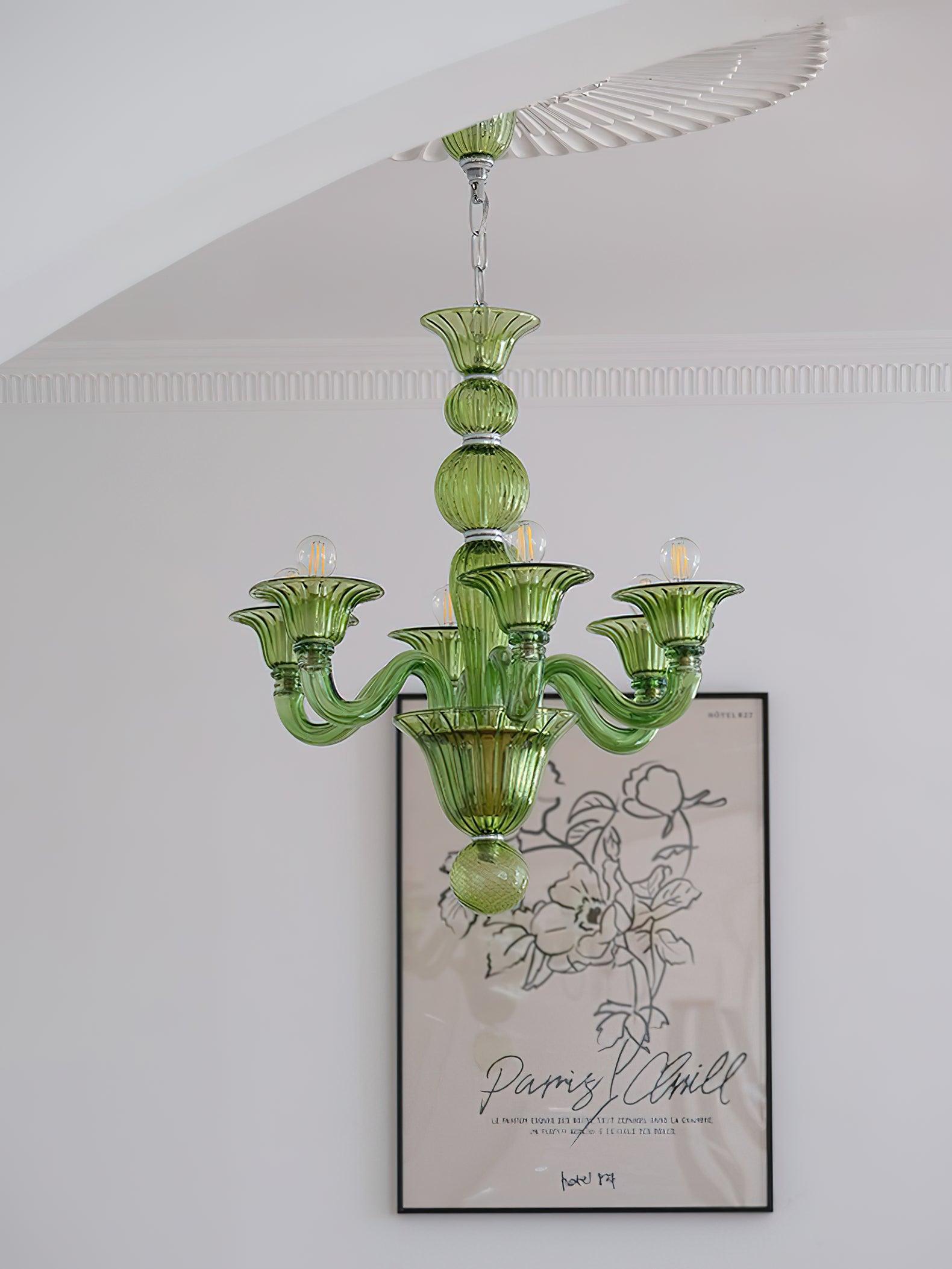 Aurora Chandelier Murano Glass Exotic - Neutralighting