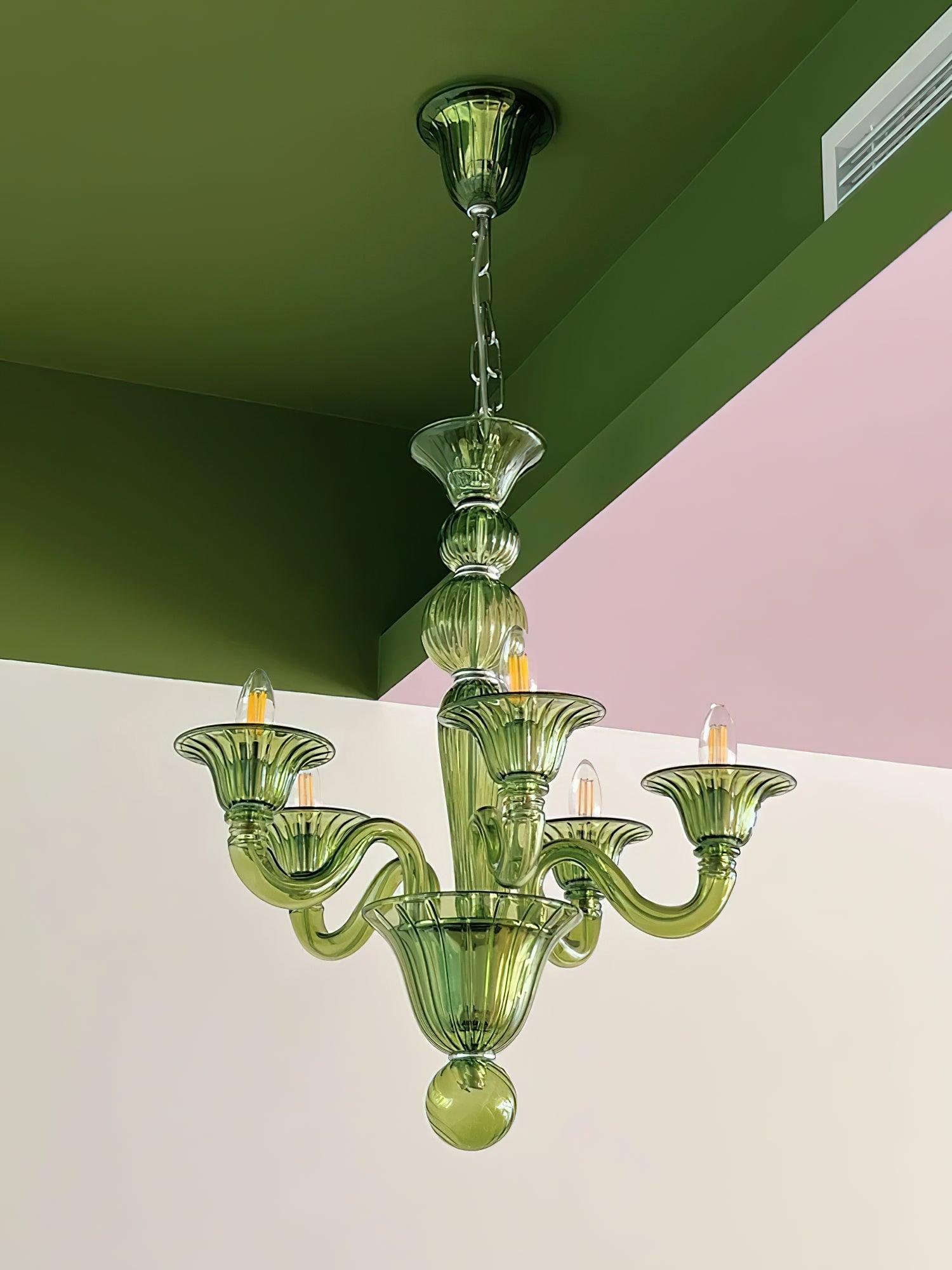 Aurora Chandelier Murano Glass Exotic - Neutralighting