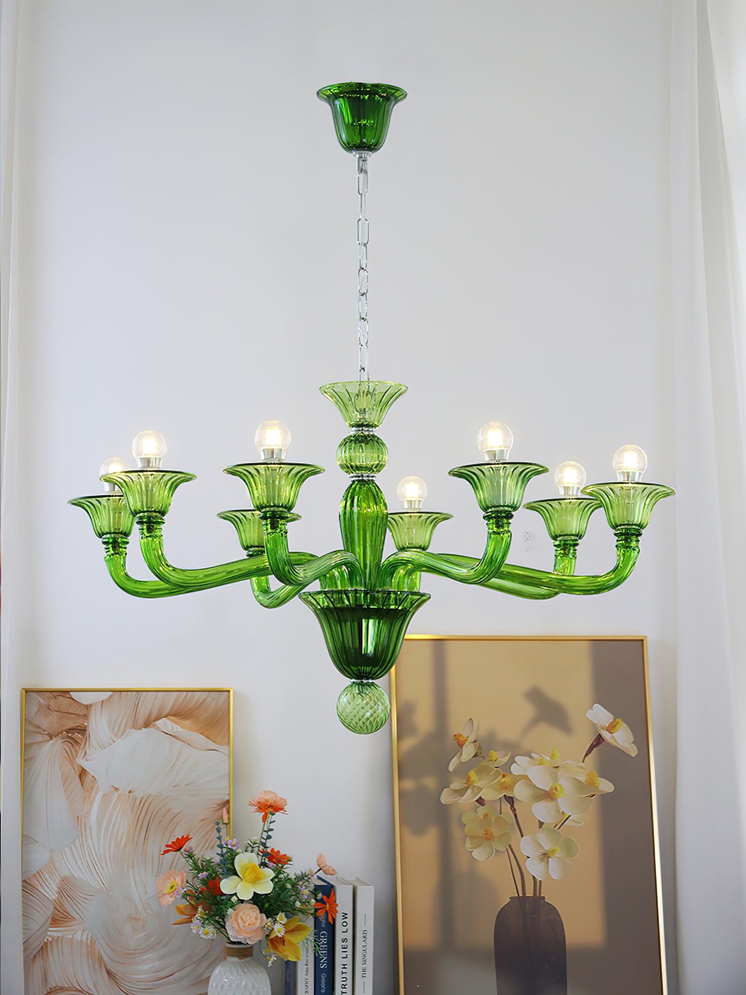 Aurora Chandelier Murano Glass Exotic - Neutralighting