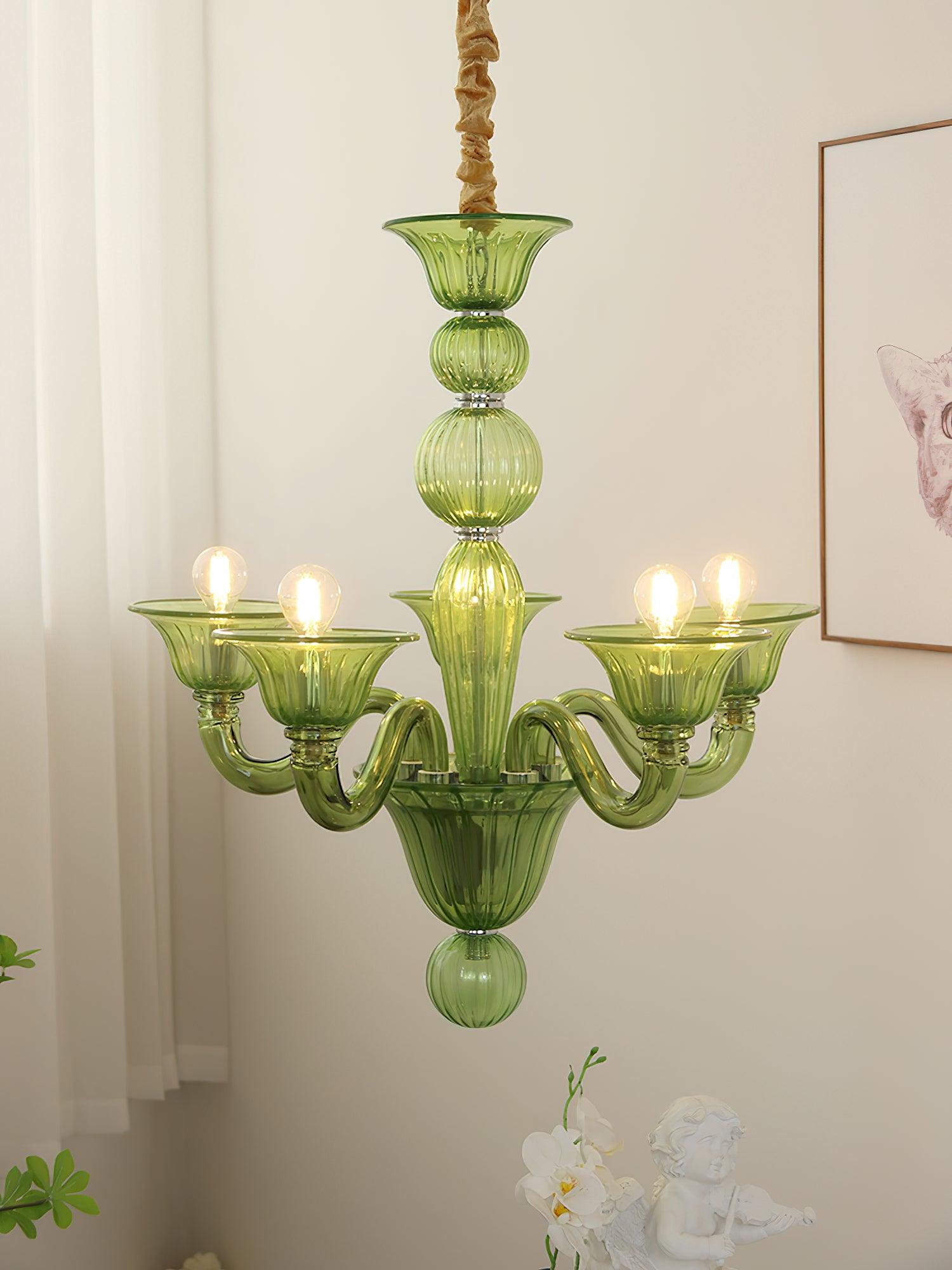 Aurora Chandelier Murano Glass Exotic - Neutralighting