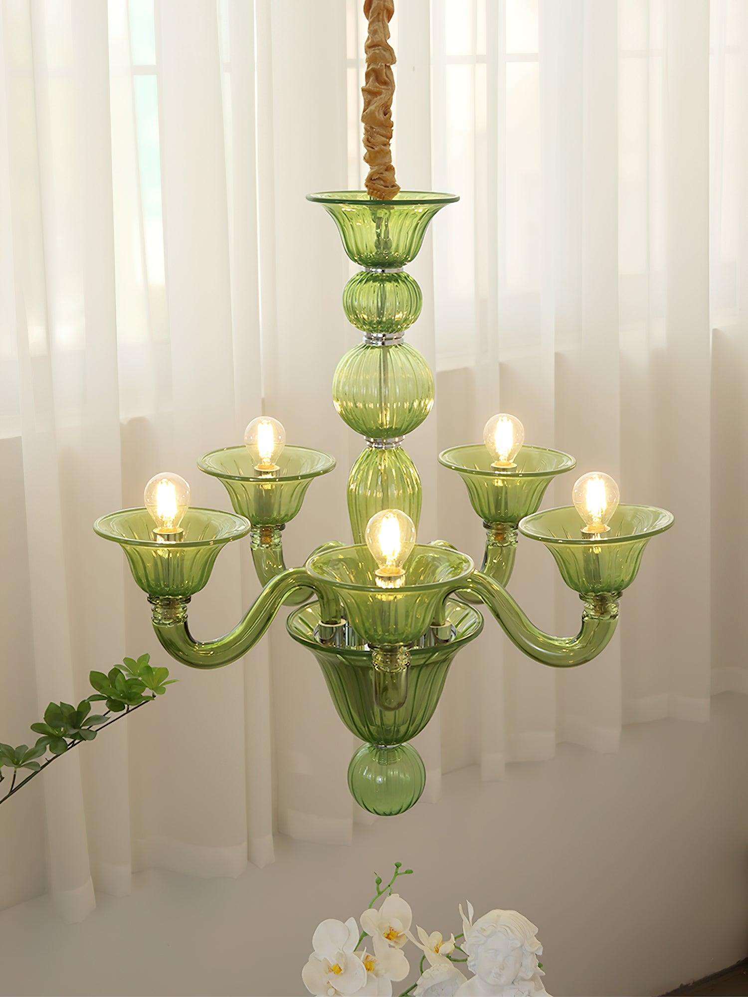 Aurora Chandelier Murano Glass Exotic - Neutralighting