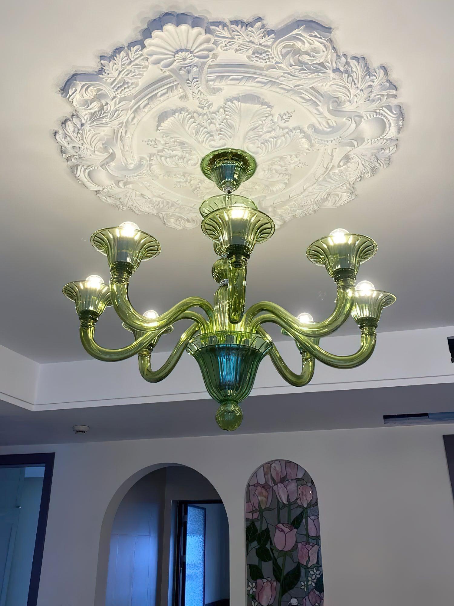 Aurora Chandelier Murano Glass Exotic - Neutralighting