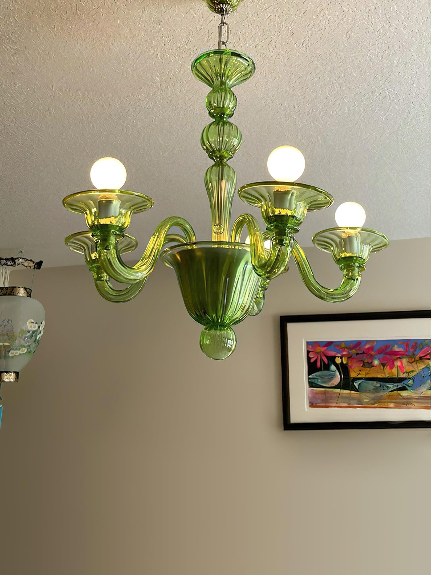 Aurora Chandelier Murano Glass Exotic - Neutralighting