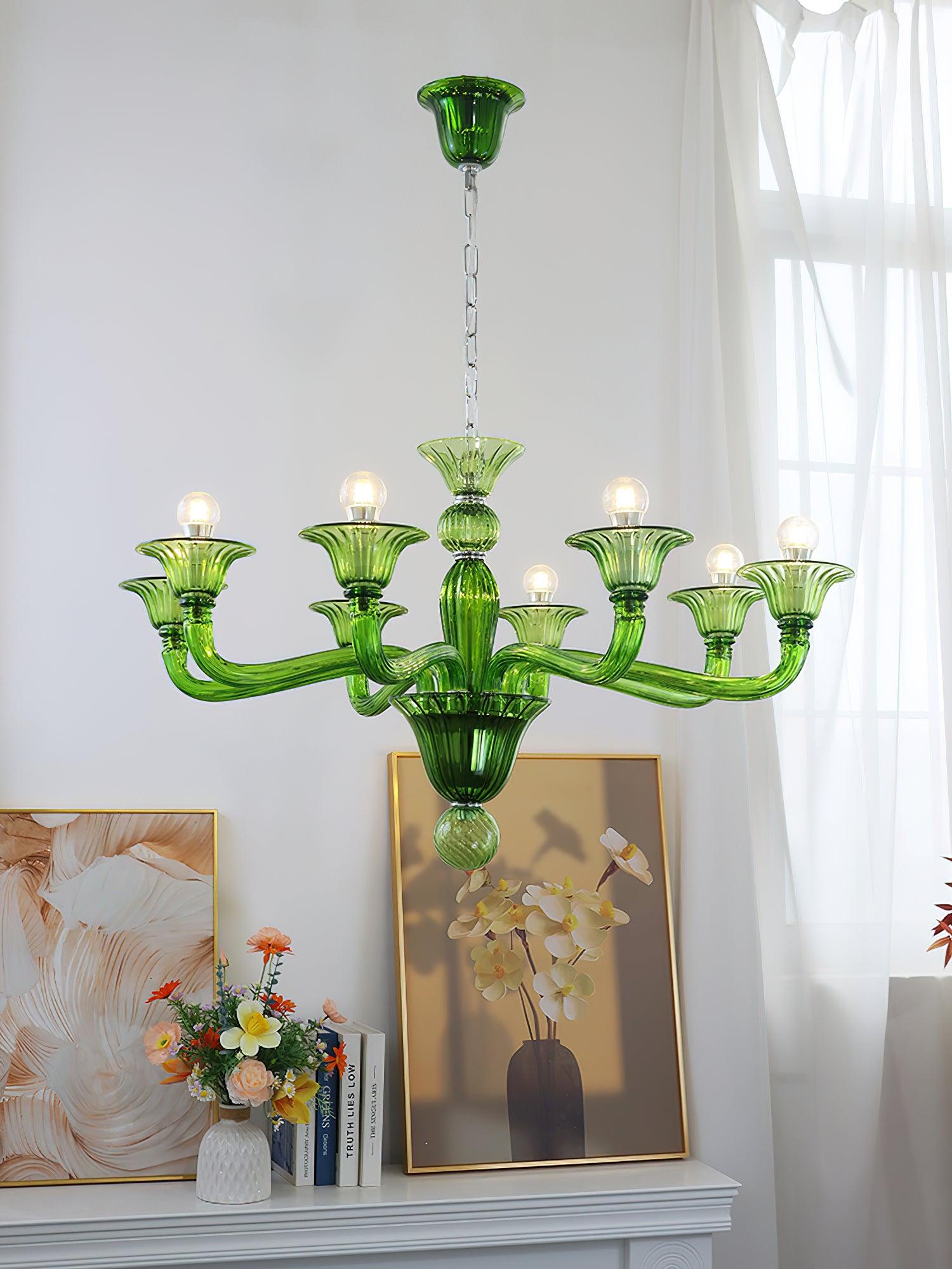 Aurora Chandelier Murano Glass Exotic - Neutralighting