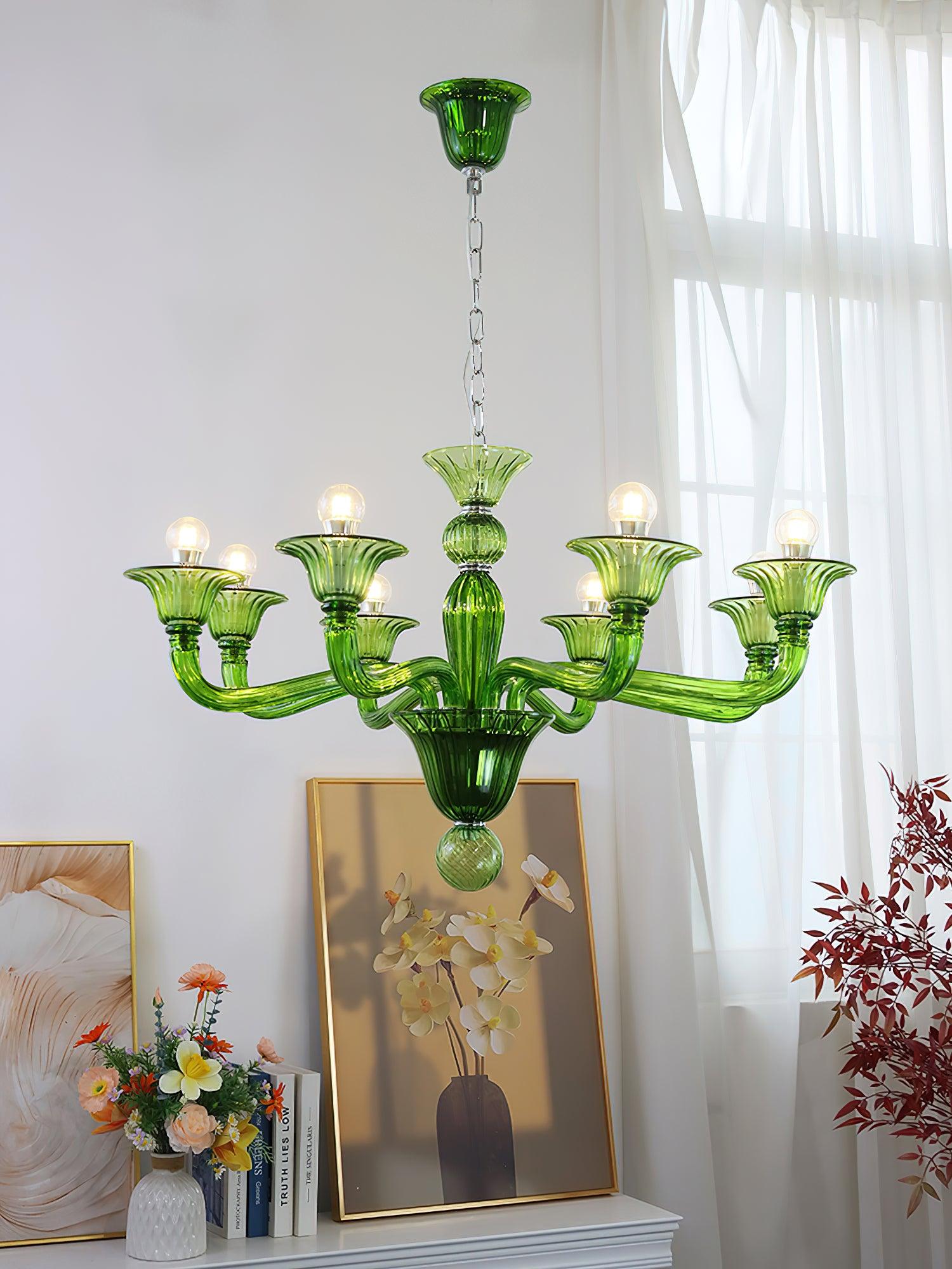 Aurora Chandelier Murano Glass Exotic - Neutralighting