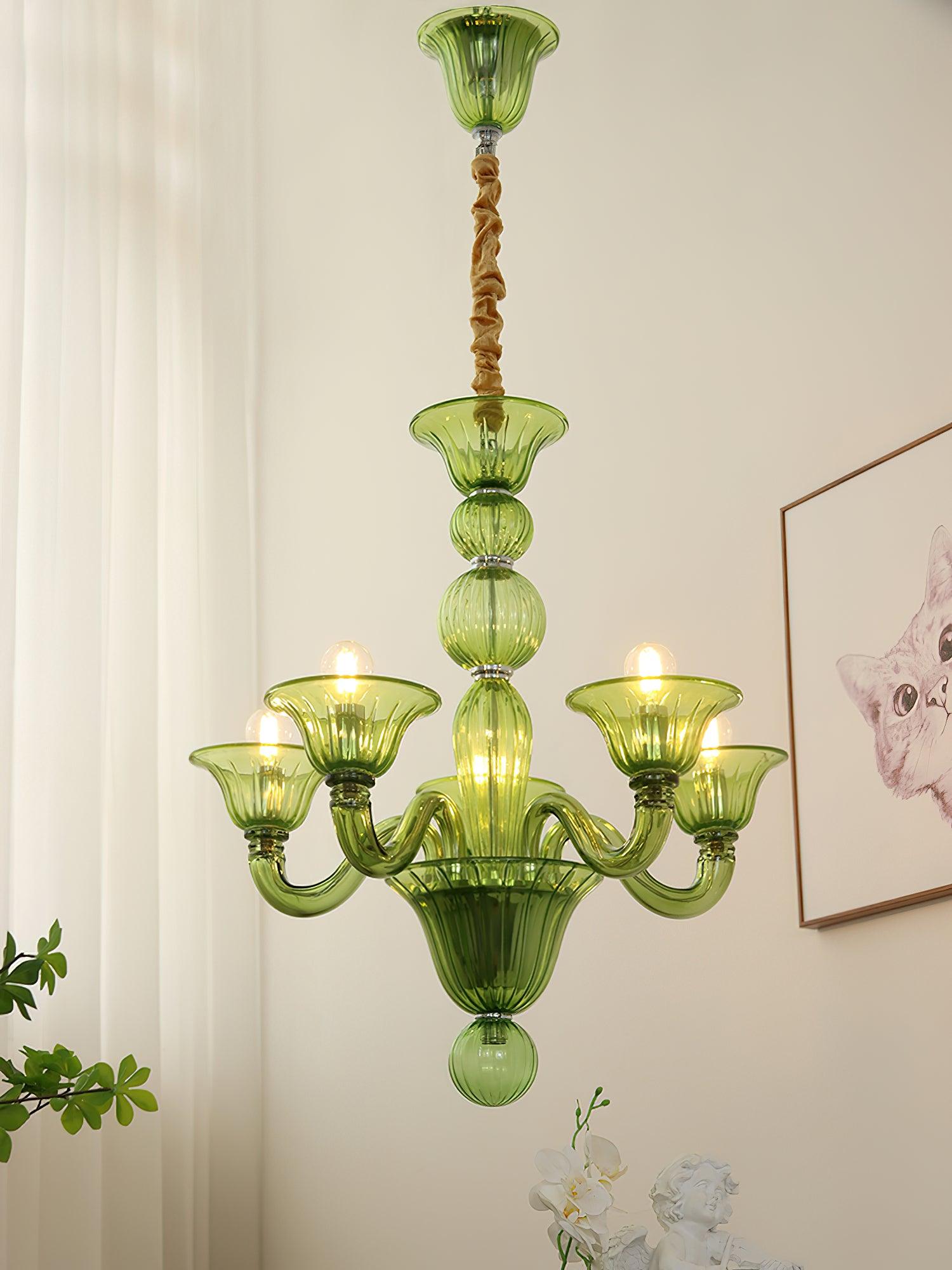 Aurora Chandelier Murano Glass Exotic - Neutralighting