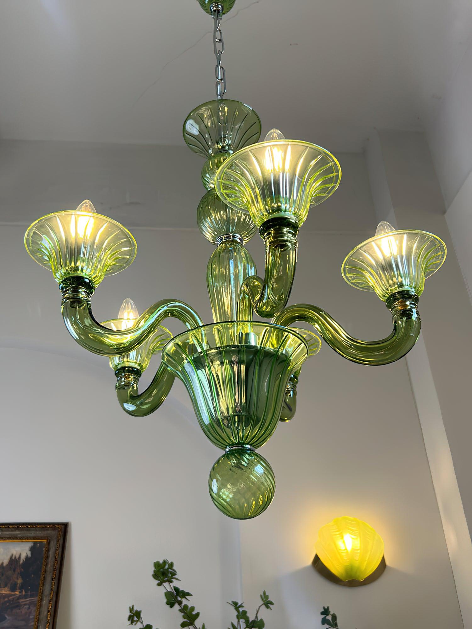 Aurora Chandelier Murano Glass Exotic - Neutralighting
