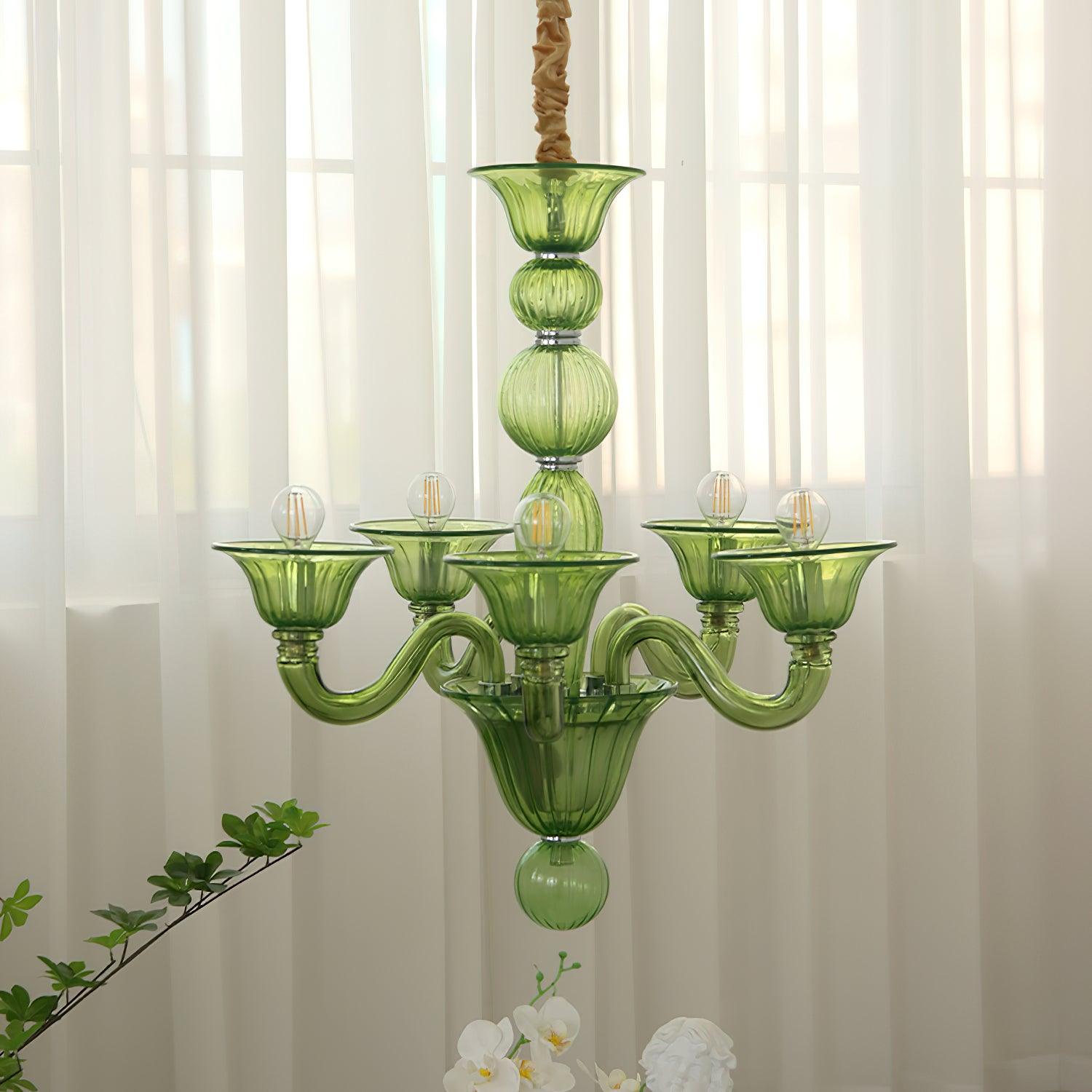 Aurora Chandelier Murano Glass Exotic - Neutralighting