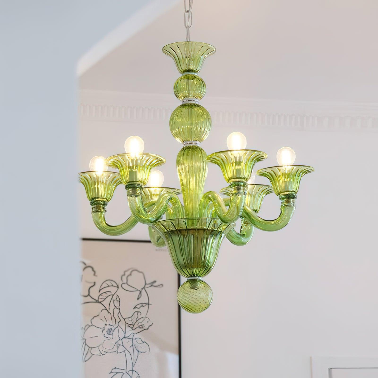 Aurora Chandelier Murano Glass Exotic - Neutralighting