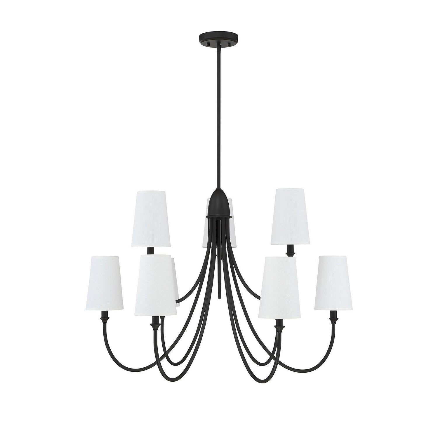 Premium Chandelier Lumin Style Vintage-Industriel en Tissu et Métal - Neutralighting